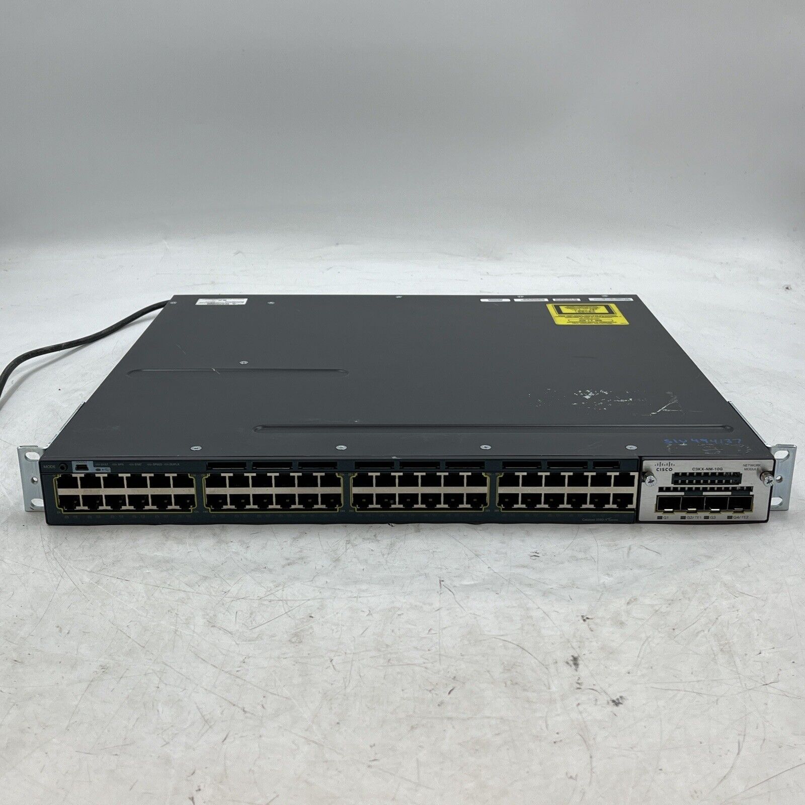 Cisco Catalyst WS-C3560X-48T-L 48-Port Fully Managed Switch w/ C3KX-NM-10G