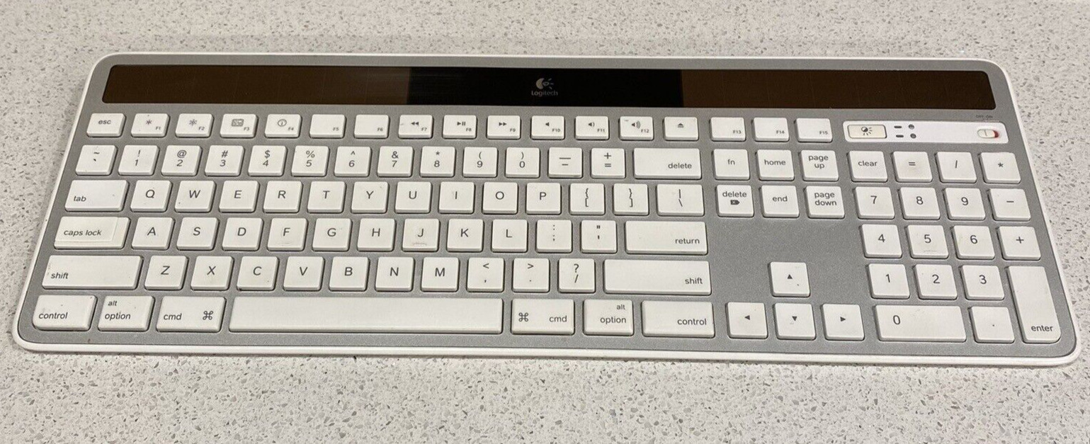 Logitech K750 For Mac Wireless Solar Keyboard W/ 2.4GHz Wireless Connectivity