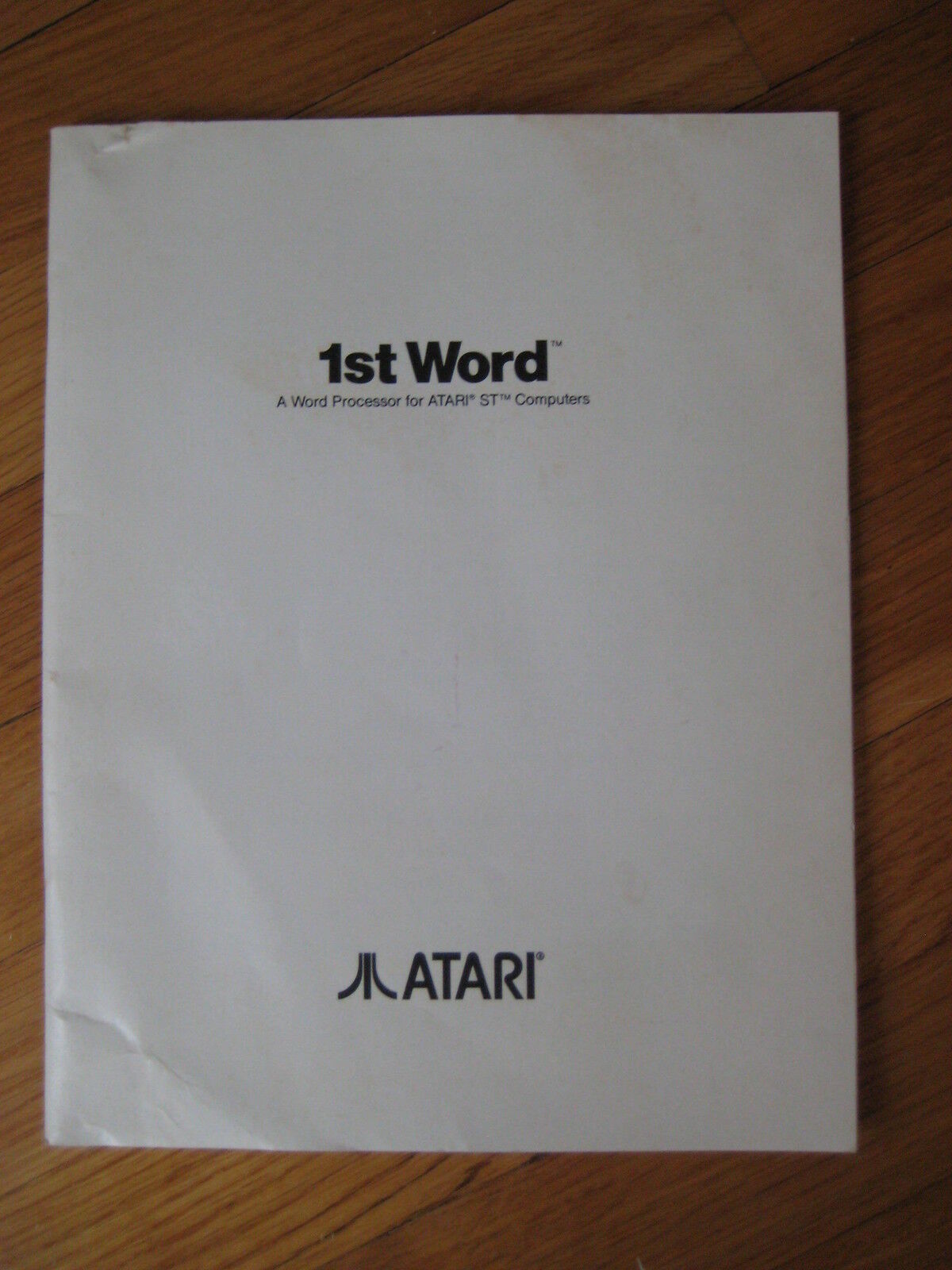 1985 vintage 1st Word Processor Atari ST computer word processing program manual