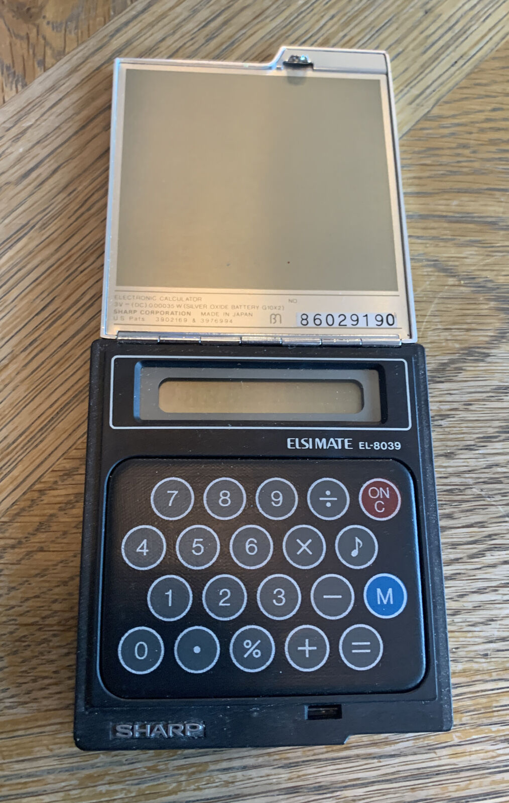 Sharp Elsi mate EL-8039 Vintage Calculator Used Not Working Needs Batteries