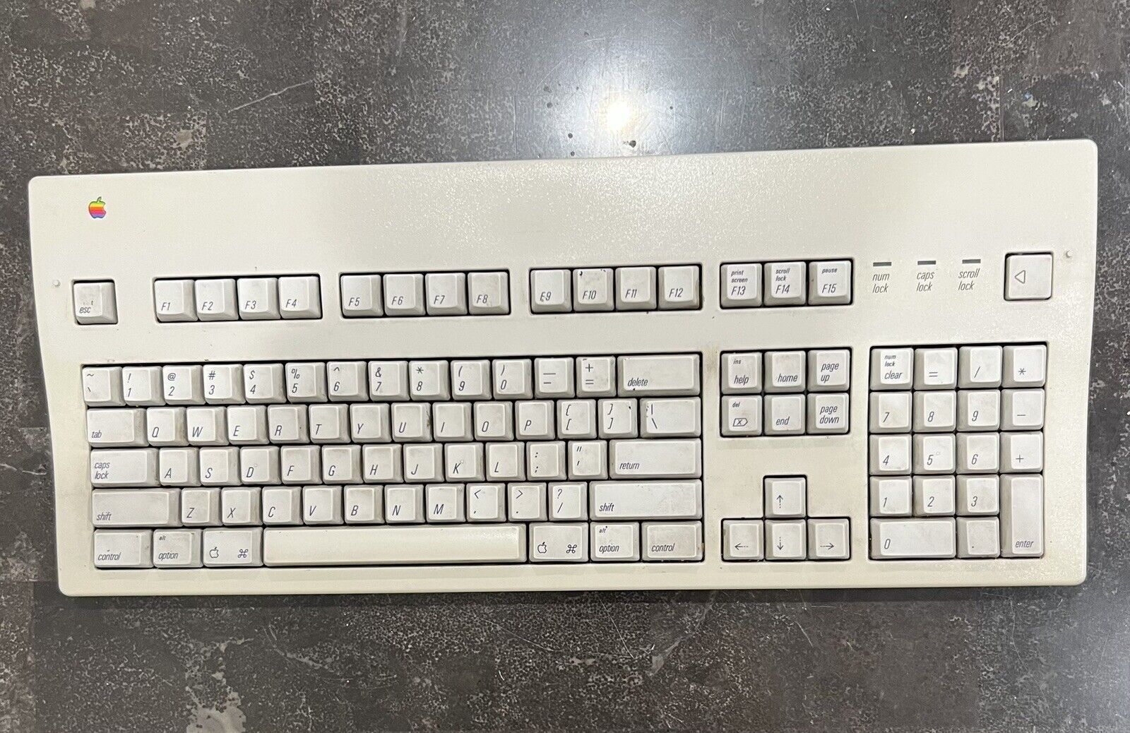 Vintage Apple Extended Keyboard II M3501 - No Cable