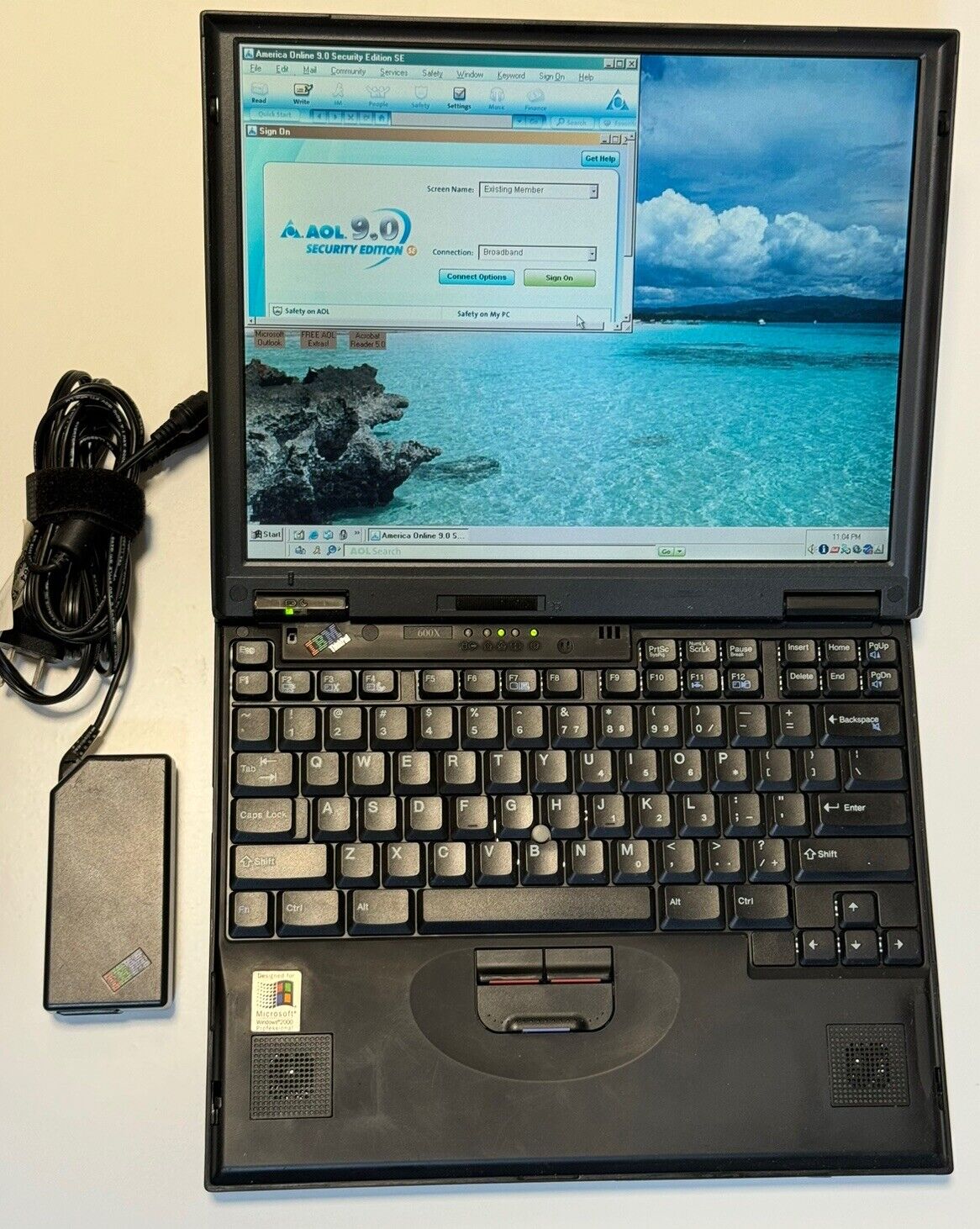 💻 Vintage IBM ThinkPad 600X Type 2645 Pentium III 384MB RAM 4GB HDD Working
