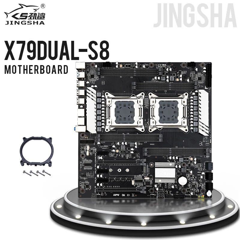 X79 Dual S8 Motherboard Support Cpu Xeon LGA 2011 E5 V2 V1 WS  Gigabit LAN DDR3 