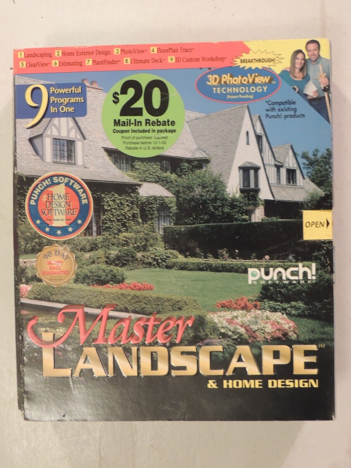 Punch Software Master Landscape & Home Design Windows 95 98 2000 ME NT