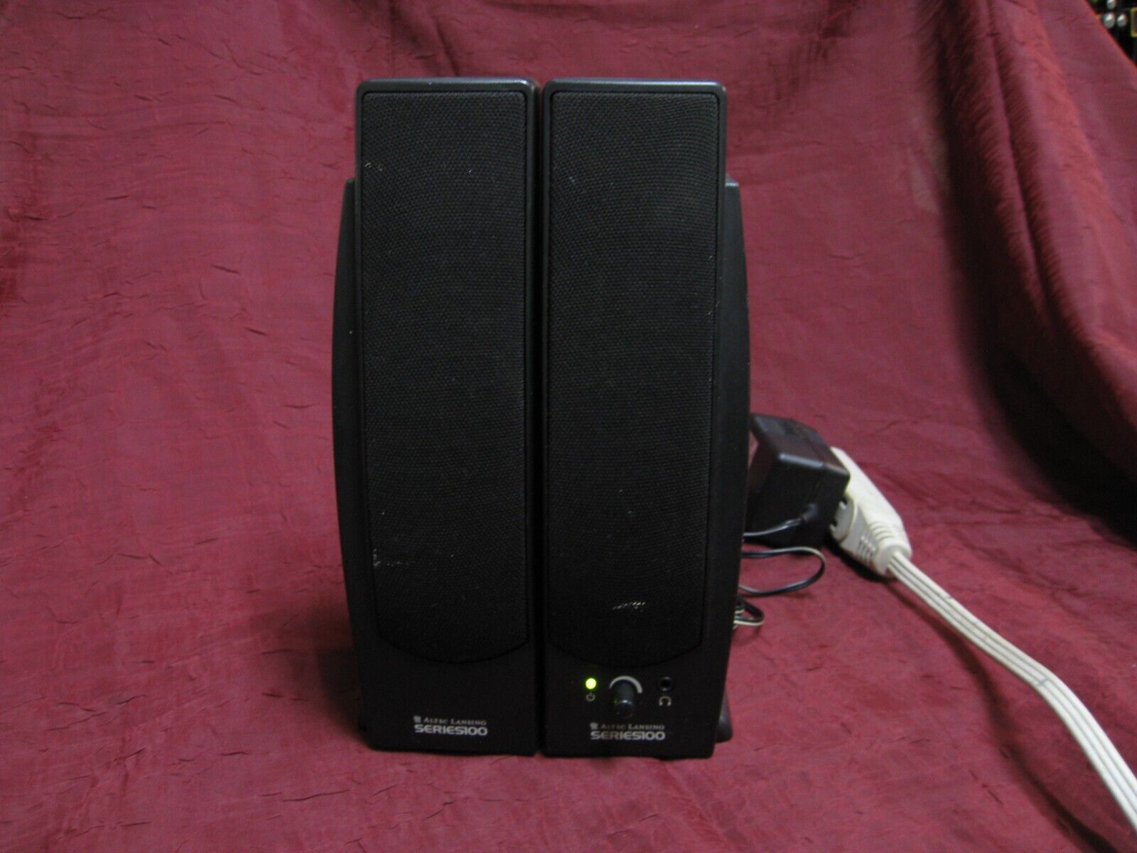 Altec Lansing Series 100 2 Satellite Speakers phone Computer PC w power supply