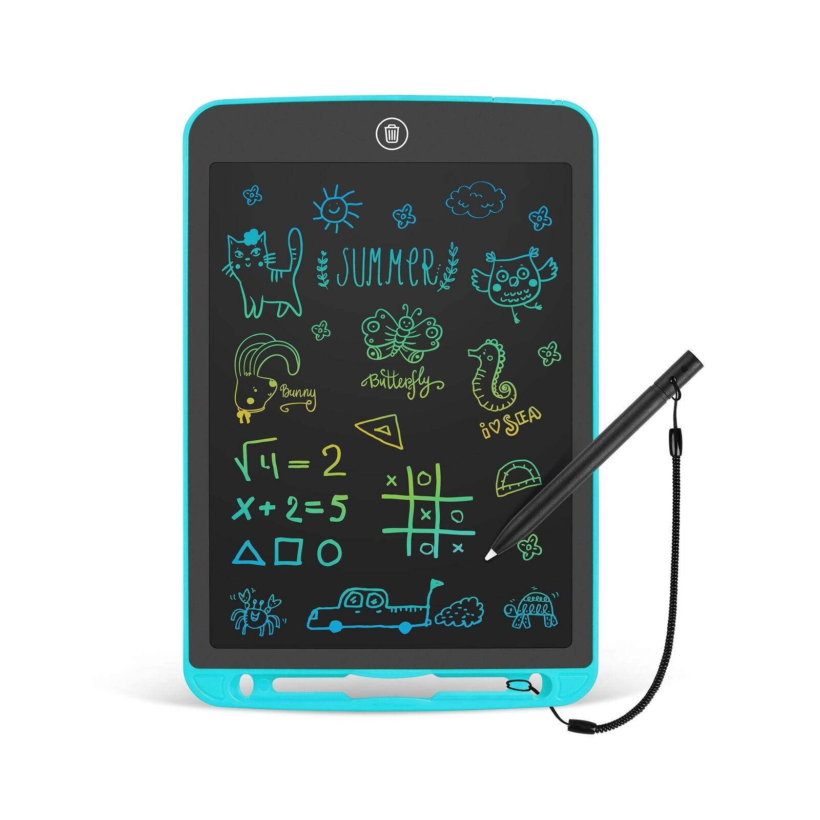 LCD Writing Tablet 10 Inch Toddler Doodle Board ,Colorful Drawing Tablet, Era...