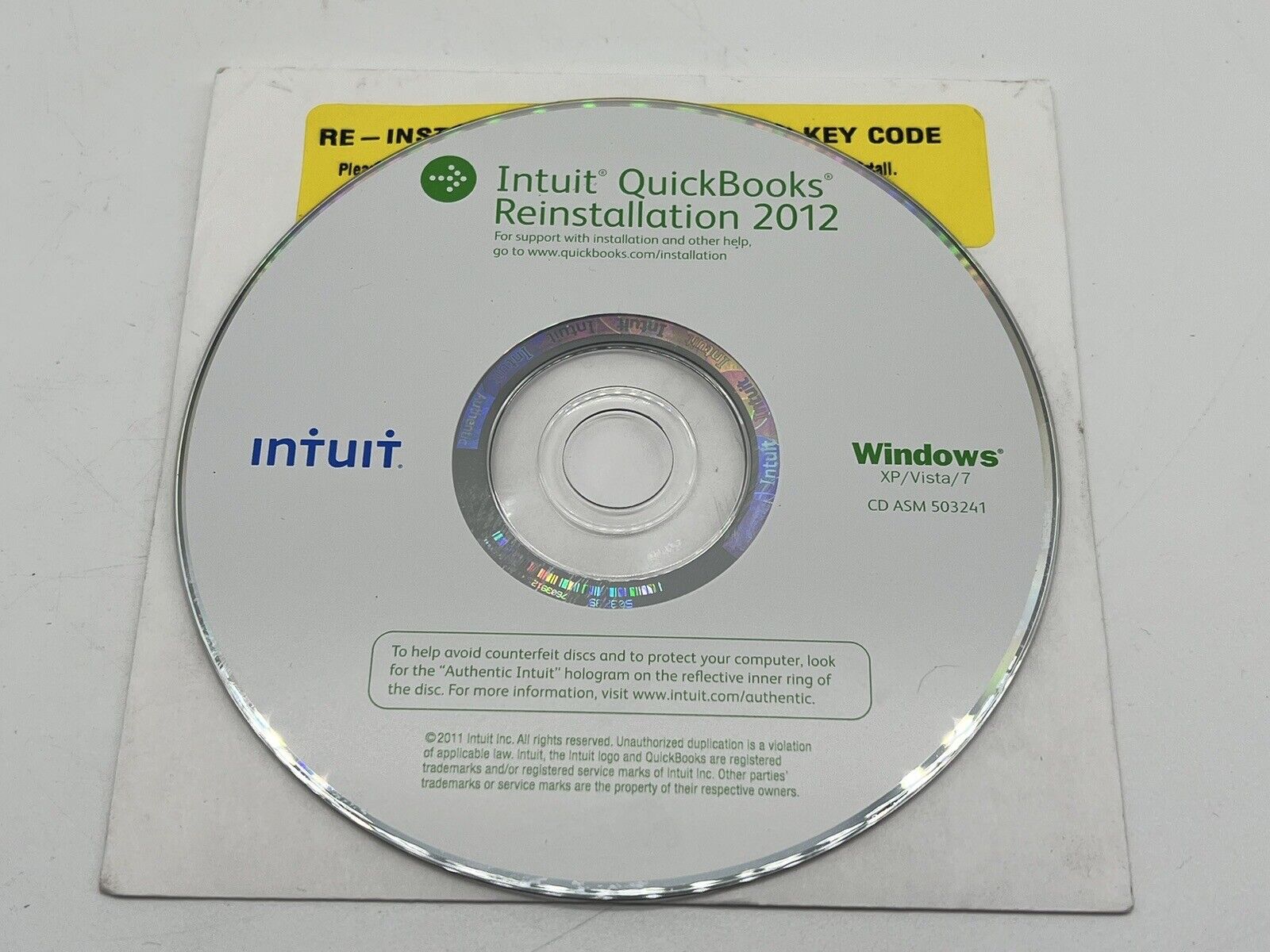 Intuit QuickBooks Premier 2012 Reinstallation With Serial & Keys - Windows