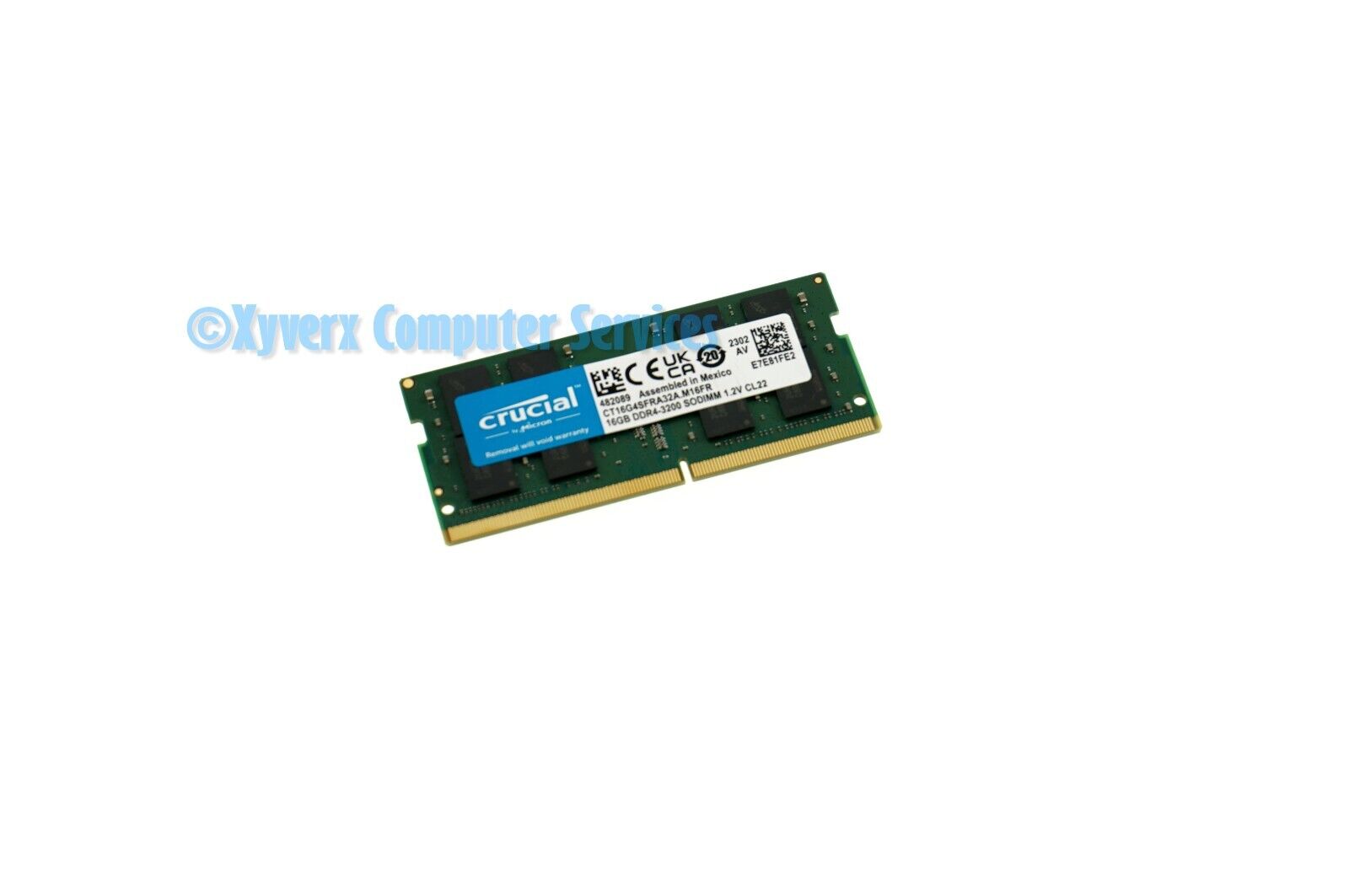 CT16G4SFRA32A.M16FR GENUINE CRUCIAL LAPTOP MEMORY 16GB DDR4-3200 SODIMM (CA66)
