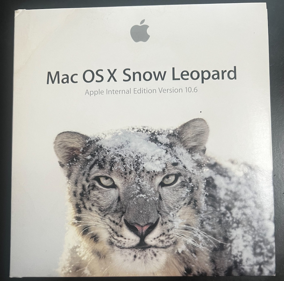 RARE Apple Mac OS X Snow Leopard (Apple Internal Edition v10.6 for employees)