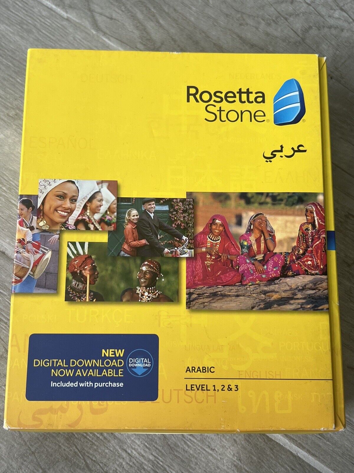 Rosetta Stone Arabic Level 1, 2, 3 Includes Key Card
