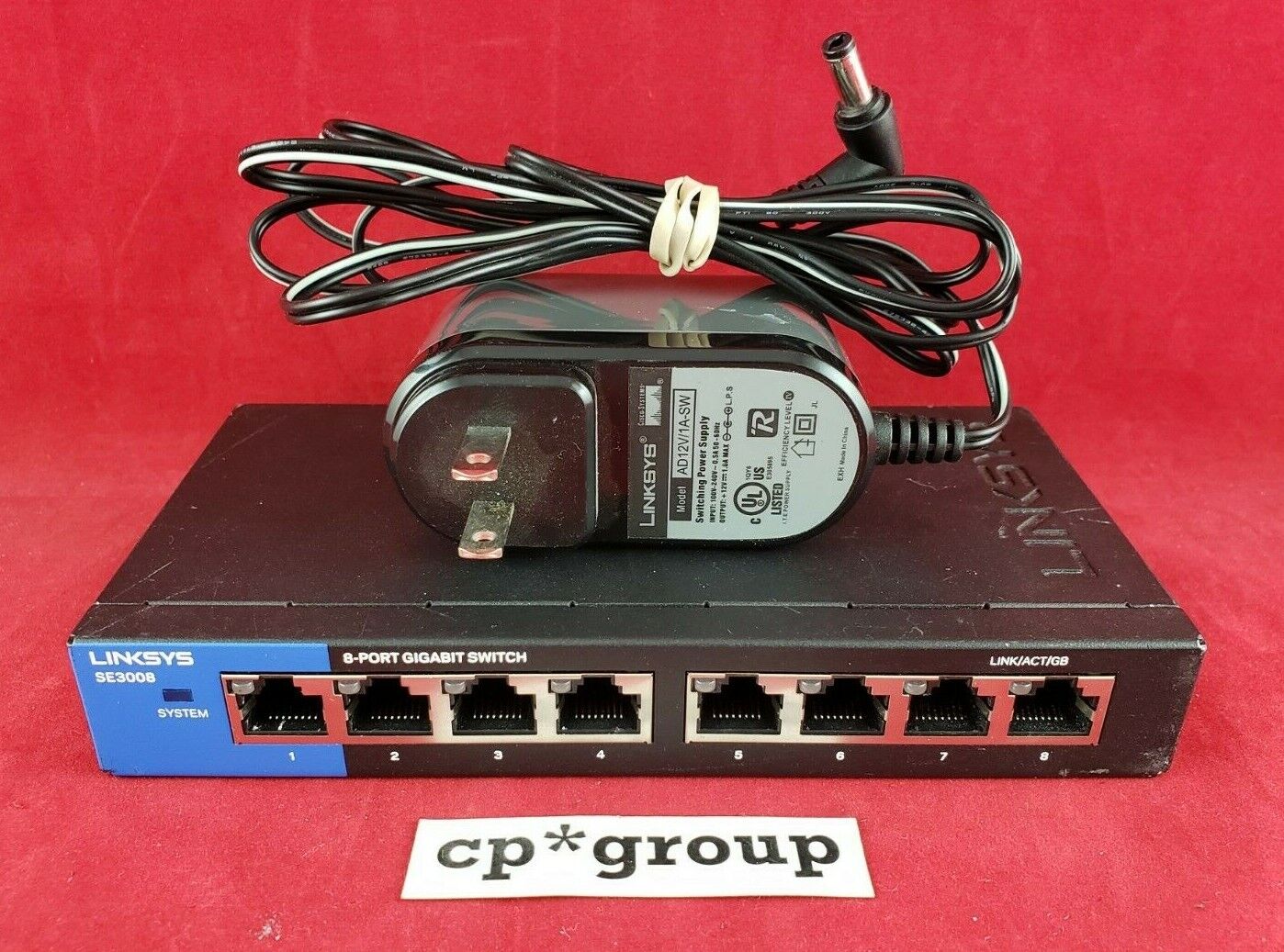 Linksys 8-Port Gigabit Ethernet Unmanaged Switch w/ Power Adapter SE3008