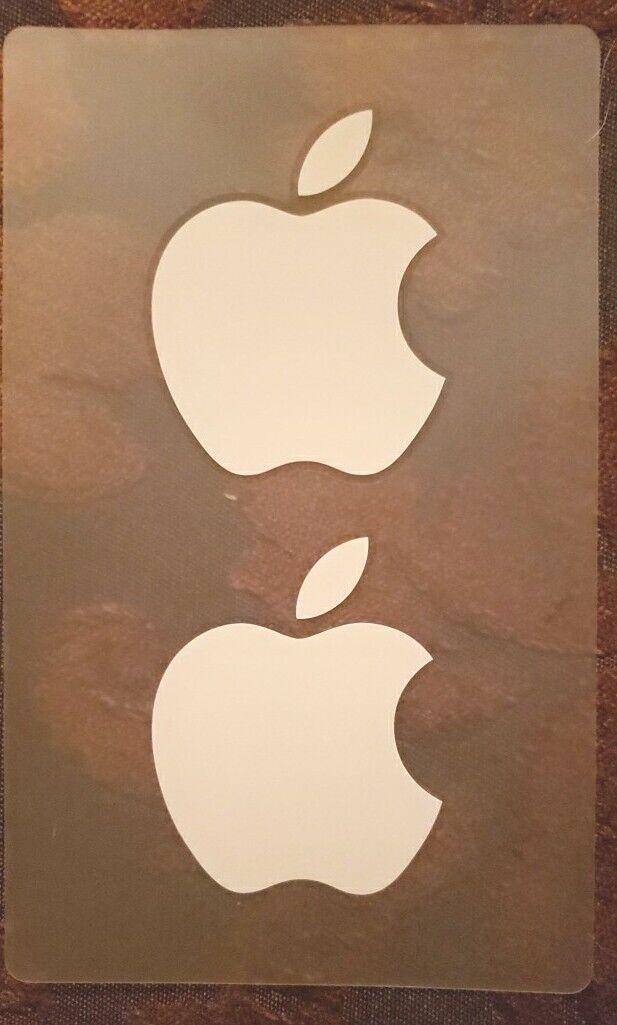 2 Authentic Small OEM Apple White Logo Sticker Decal iphone iPod iPad iMac Mac