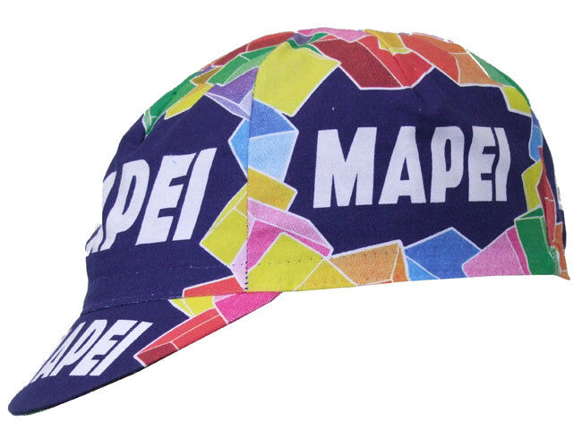 Brand new team Mapei cycling cap, Italian made Retro fixie.