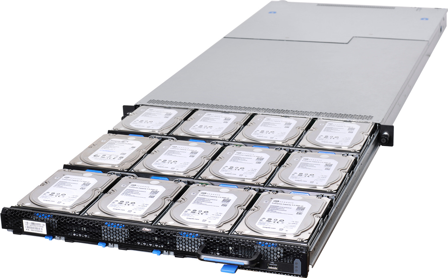 Ultra-Dense 1U Storage Server QCT D52T-1ULH 2x Xeon Gold 6130 18 Cores 128GB RAM