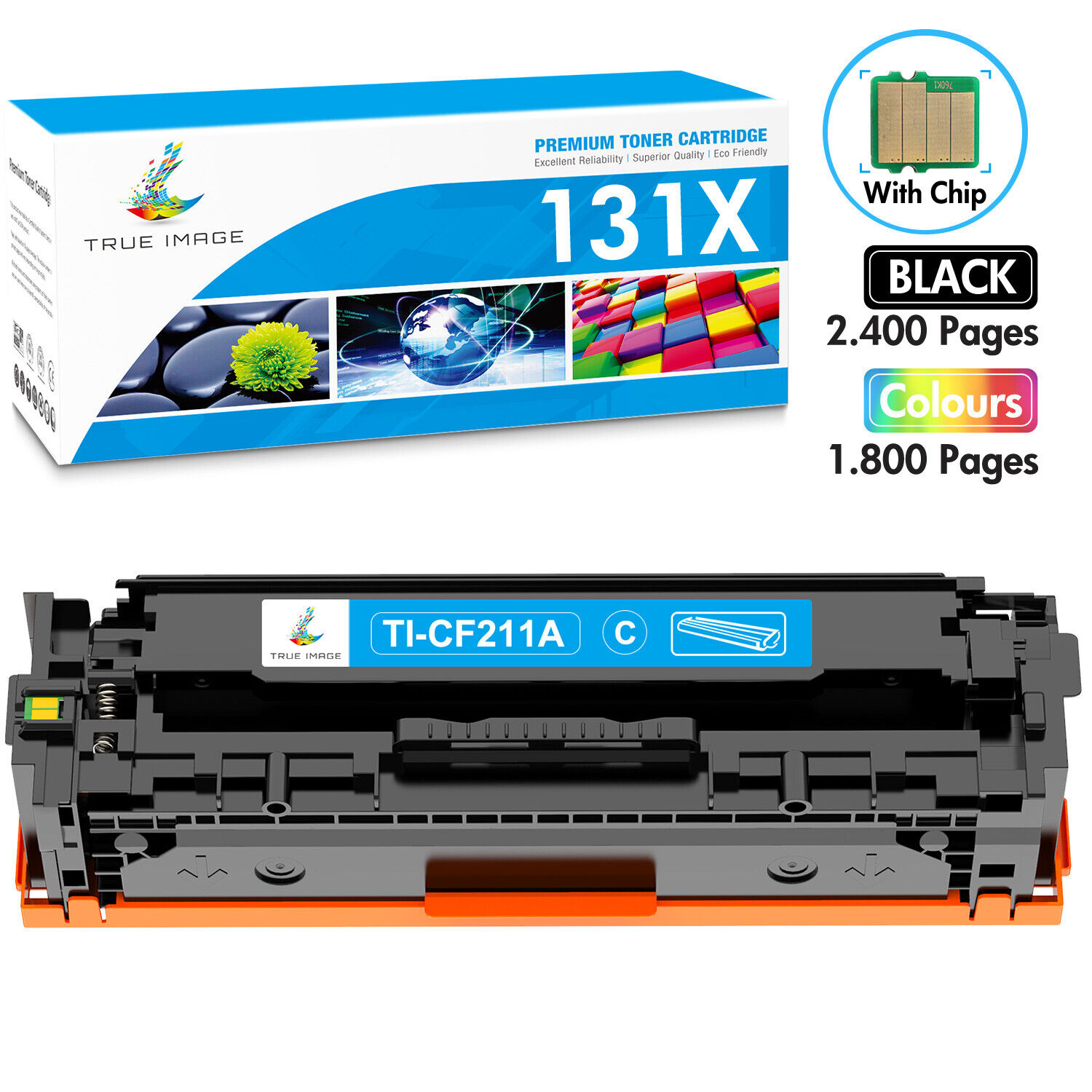 Toner for HP CF210X 131A CF210A LaserJet Pro 200 Color M276nw M251nw M251n Lot