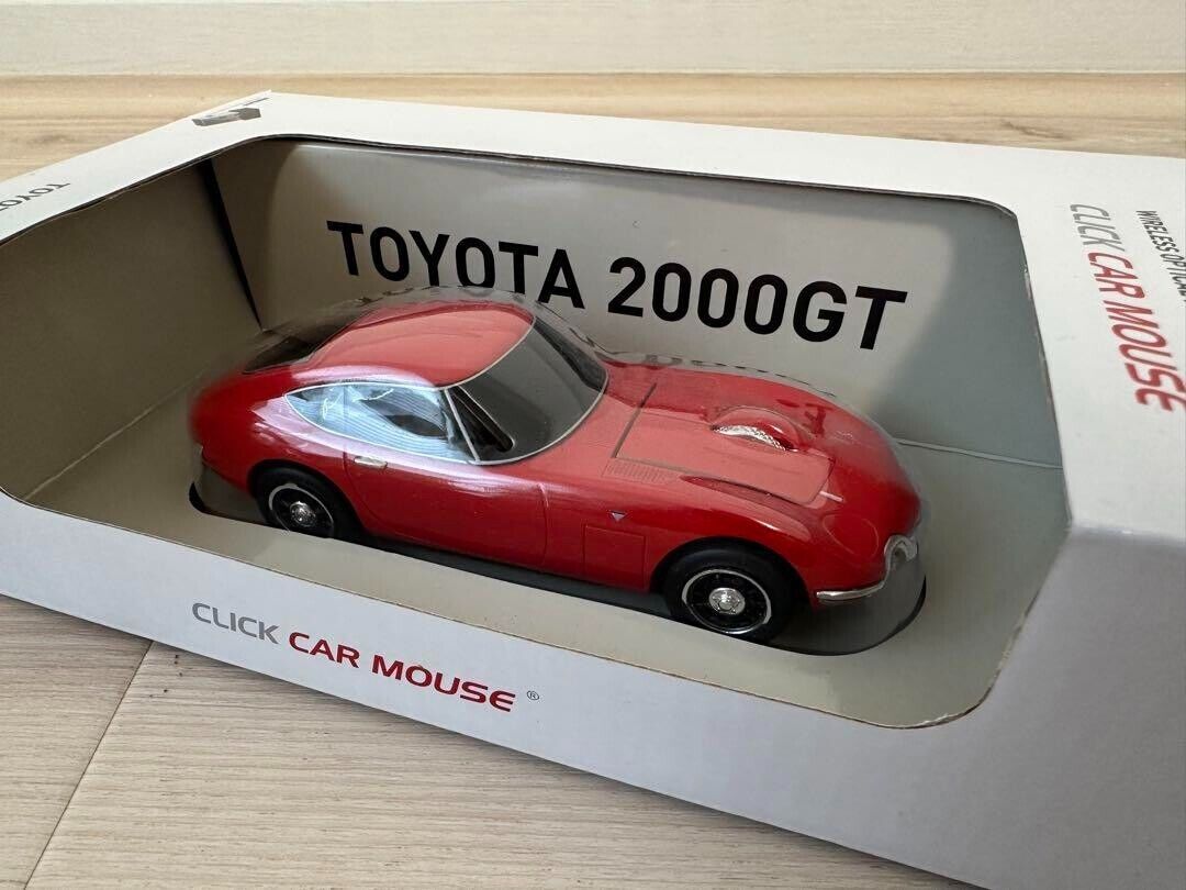 TOYOTA 2000GT Red Click Car Mouse / Wireless Mouse Toyota Japan