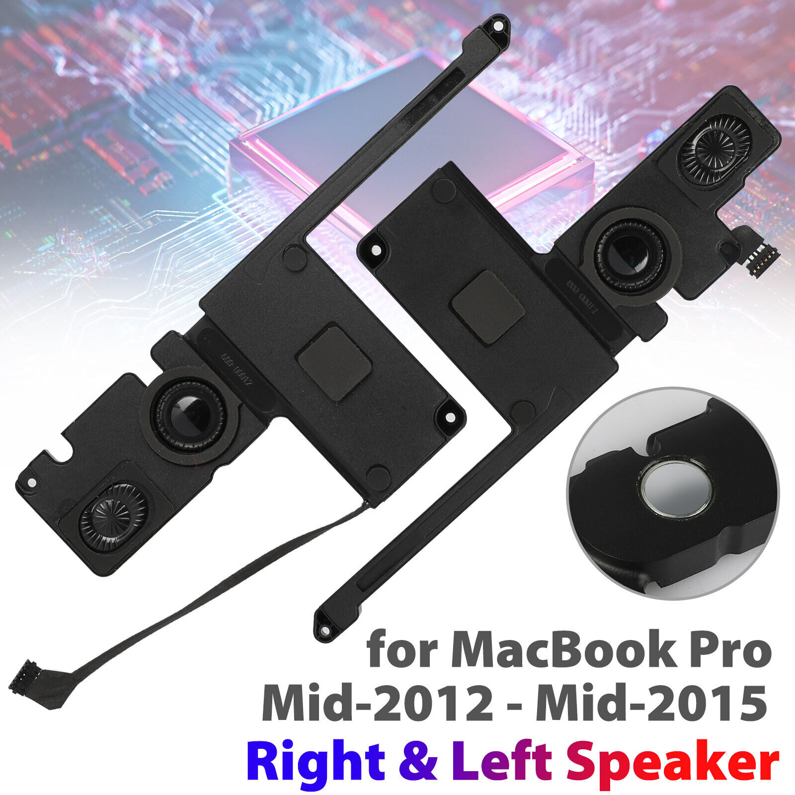 Replacement Left Right Speakers for MacBook Pro Retina 15in A1398 Mid-2012-2015