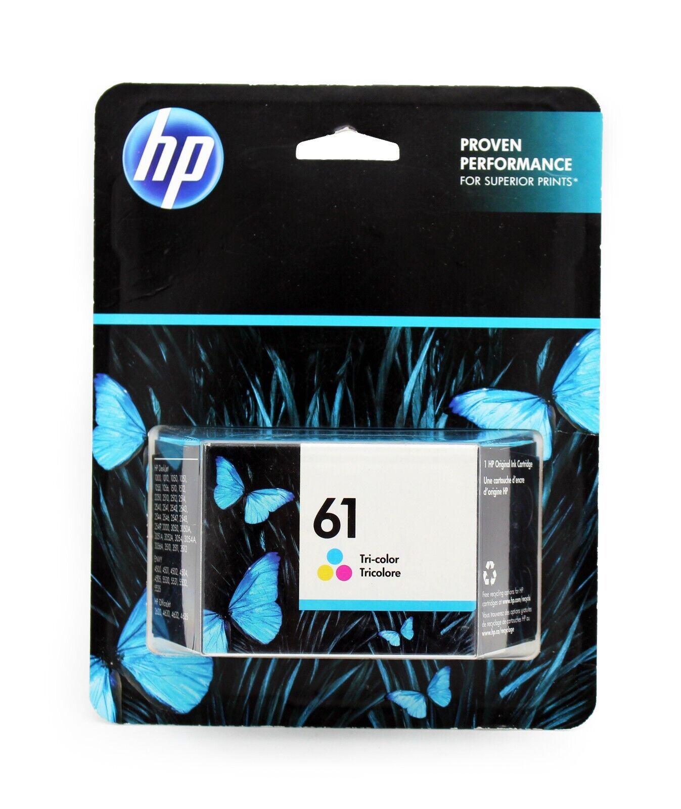 *04/2024* New Genuine HP 61 Standard Yield Tri-Color Printer Ink Cartridge