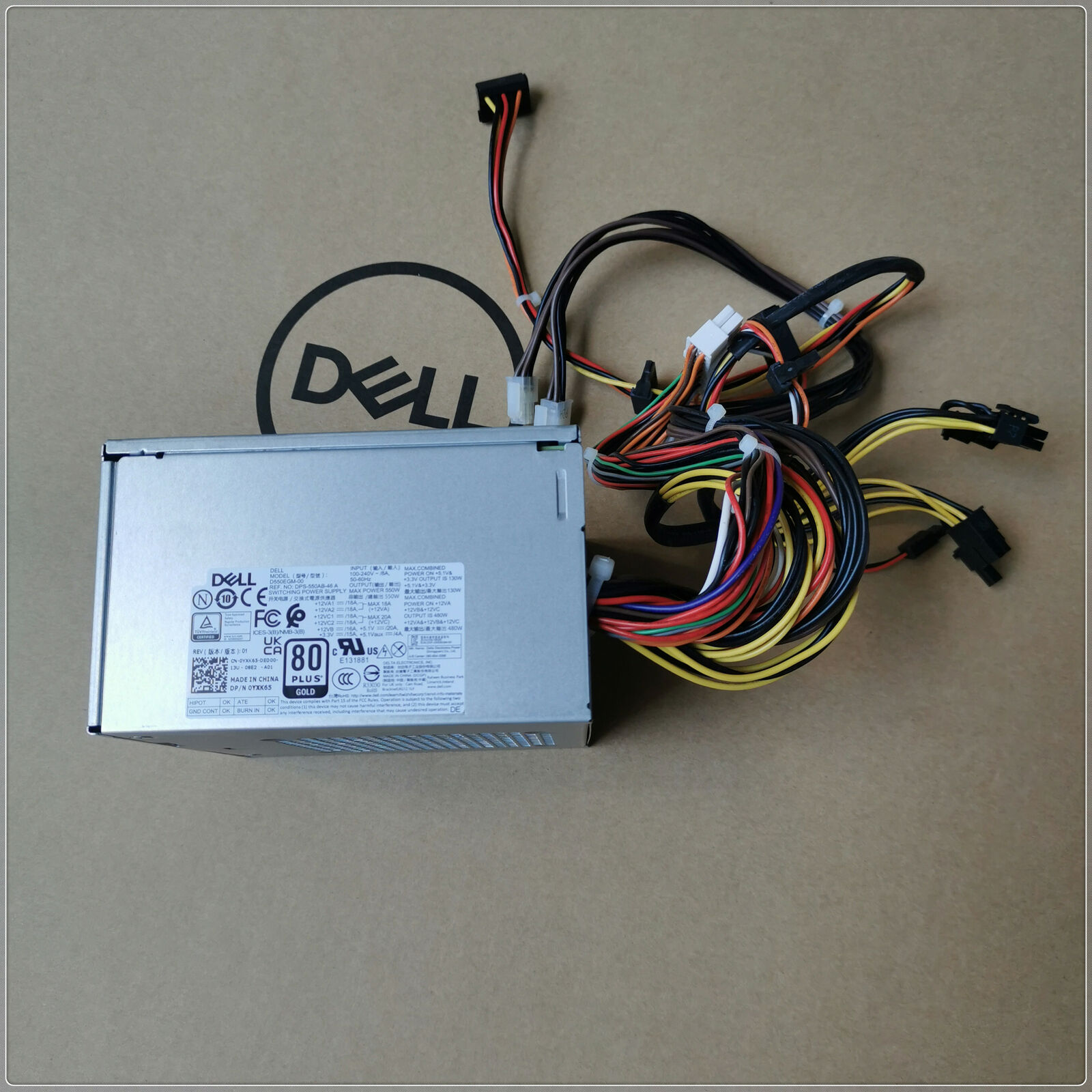 New Alienware Aurora R10 R11 550W Power Supply D550EGM-00 Dell YXK65 