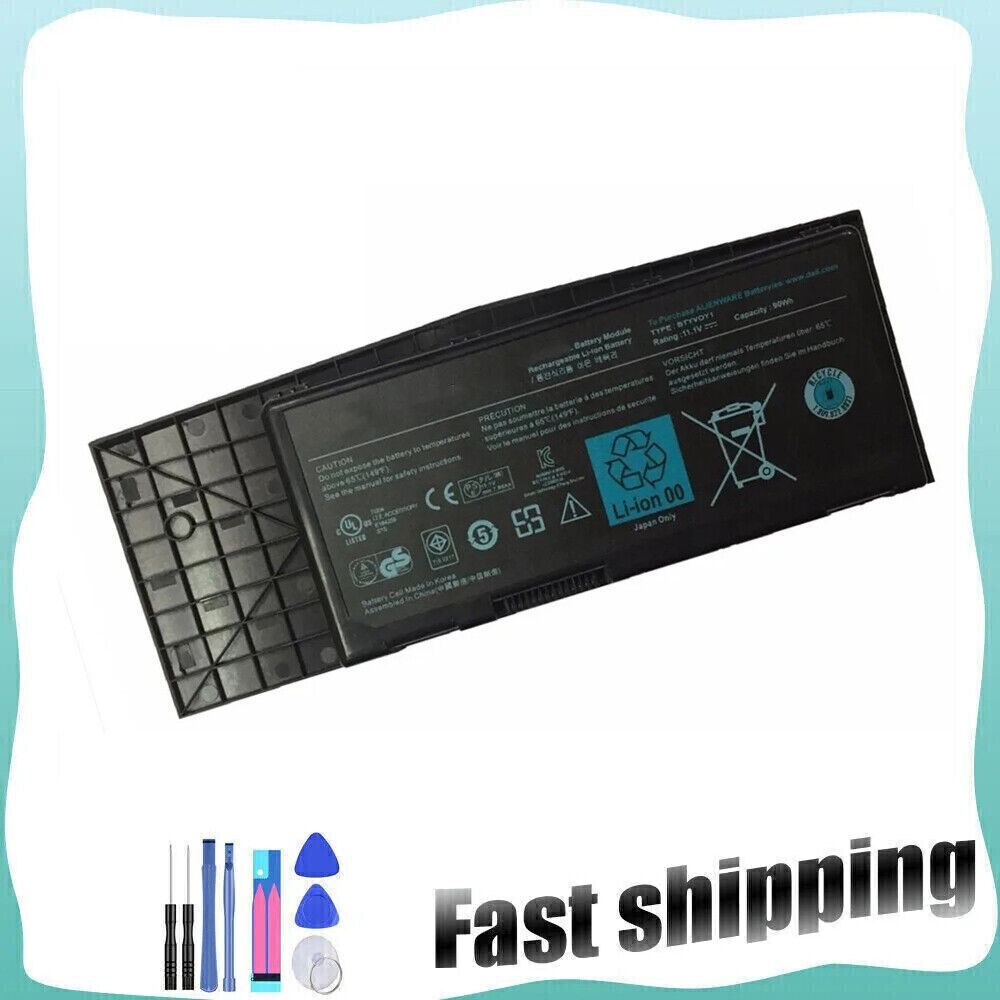 New BTYVOY1 BTYV0Y1 90Wh Battery for Dell Alienware M17x R3 R4 318-0397 7XC9N