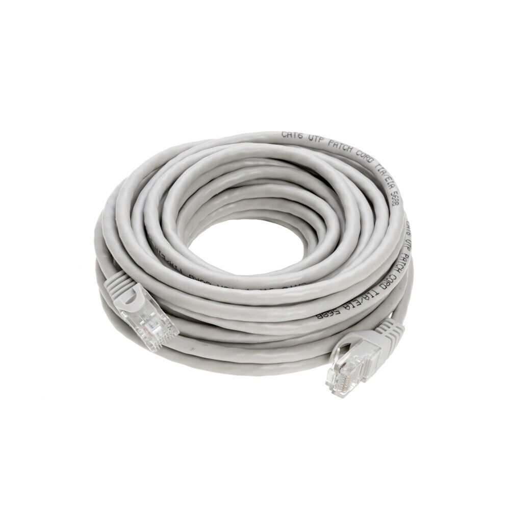 CAT6e/CAT6 Ethernet LAN Network RJ45 Patch Cable Gray 25FT- 200FT Multipack LOT