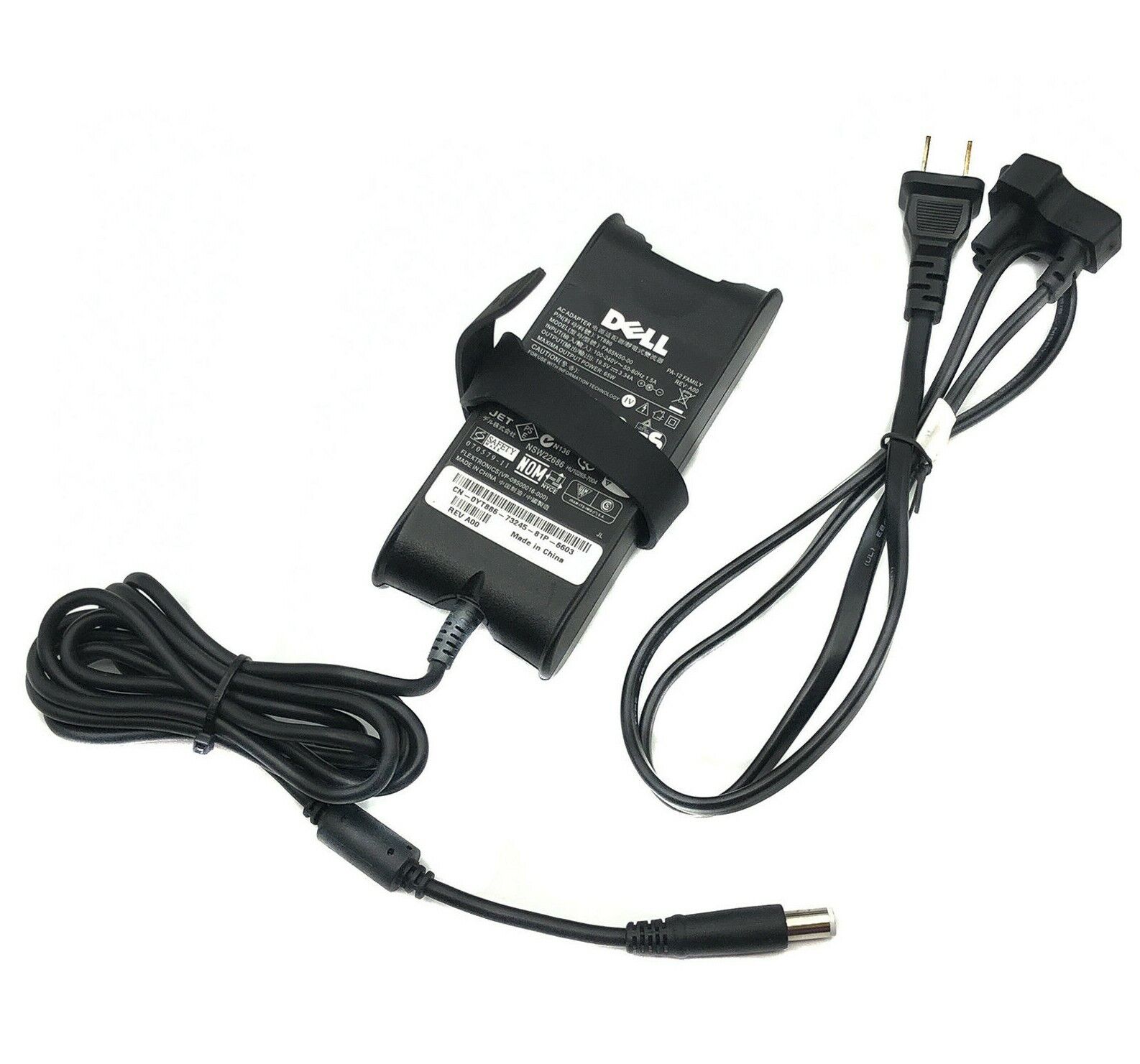 Genuine Dell HA65NS1-00 AC Adapter 19.5V 3.34A Laptop Power Supply w/Cord OEM