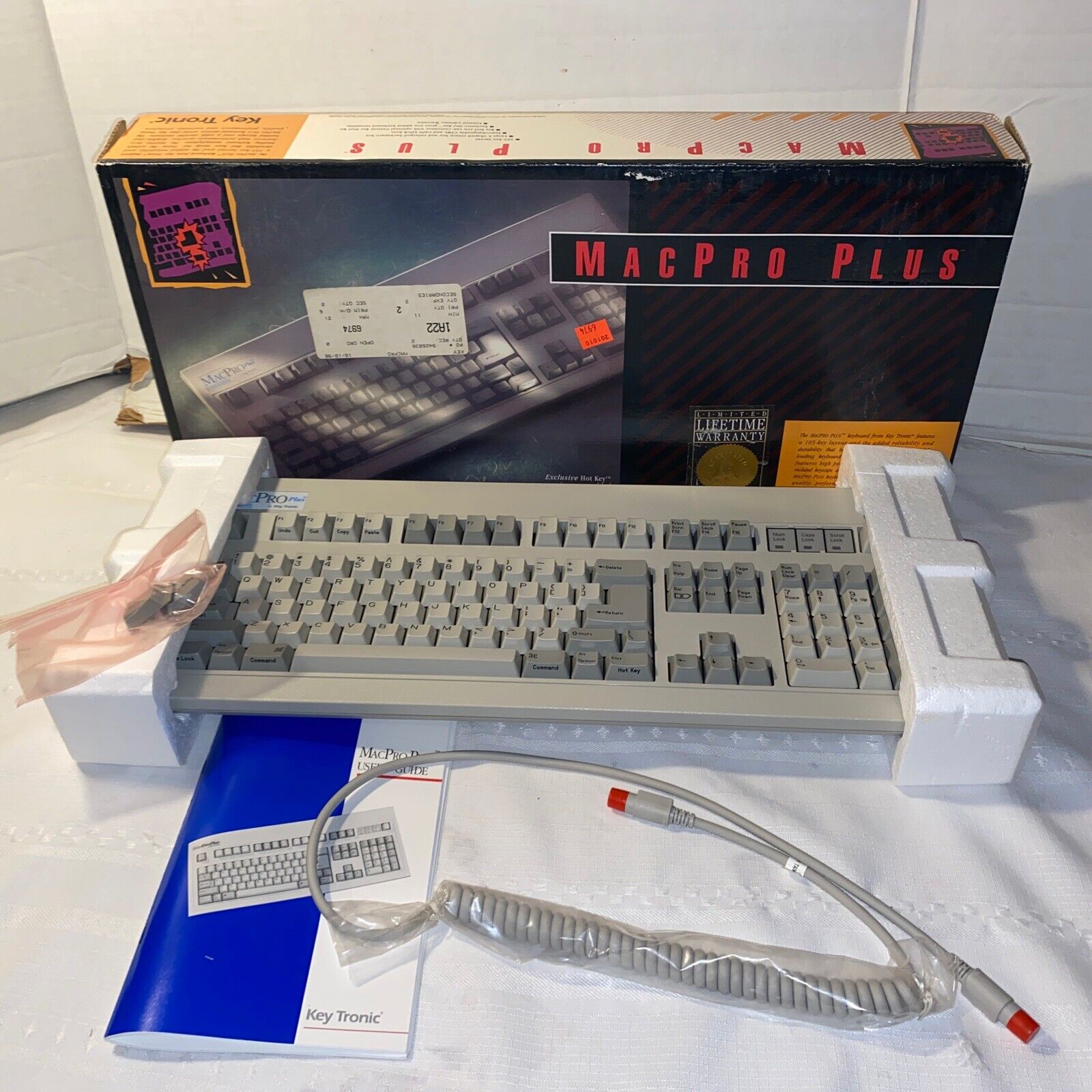 Brand New MacPro Plus Keytronic ADB Keyboard For Apple Macintosh Vintage NOS