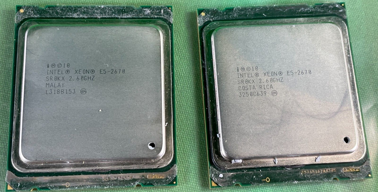 Matching Pair Intel Xeon E5-2670 v2 SR1A7 2.50GHz 25MB 10Core LGA 2011 Processor