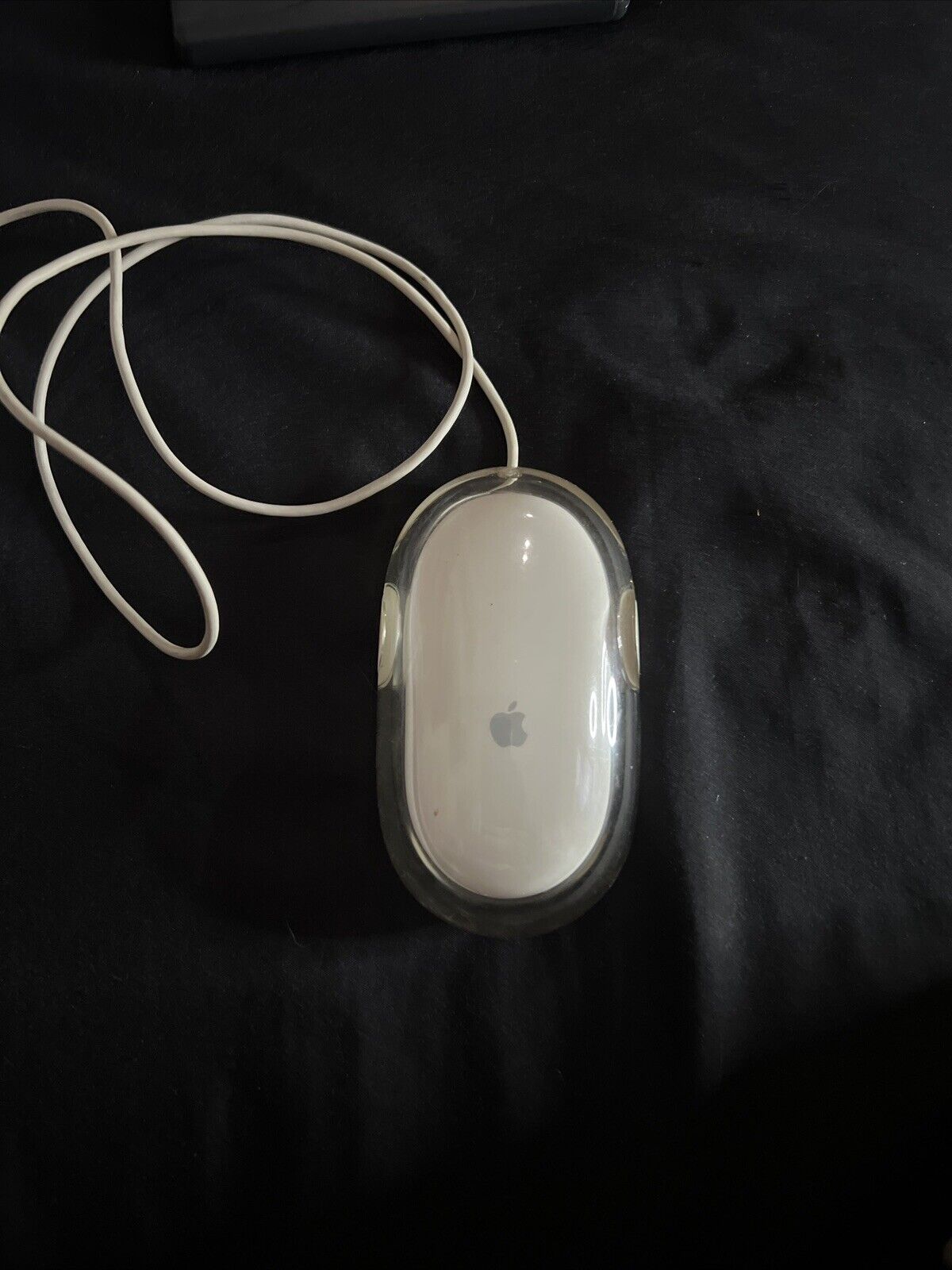 VINTAGE GENUINE Apple Mouse WHITE/ CLEAR M5769 USB Optical USB