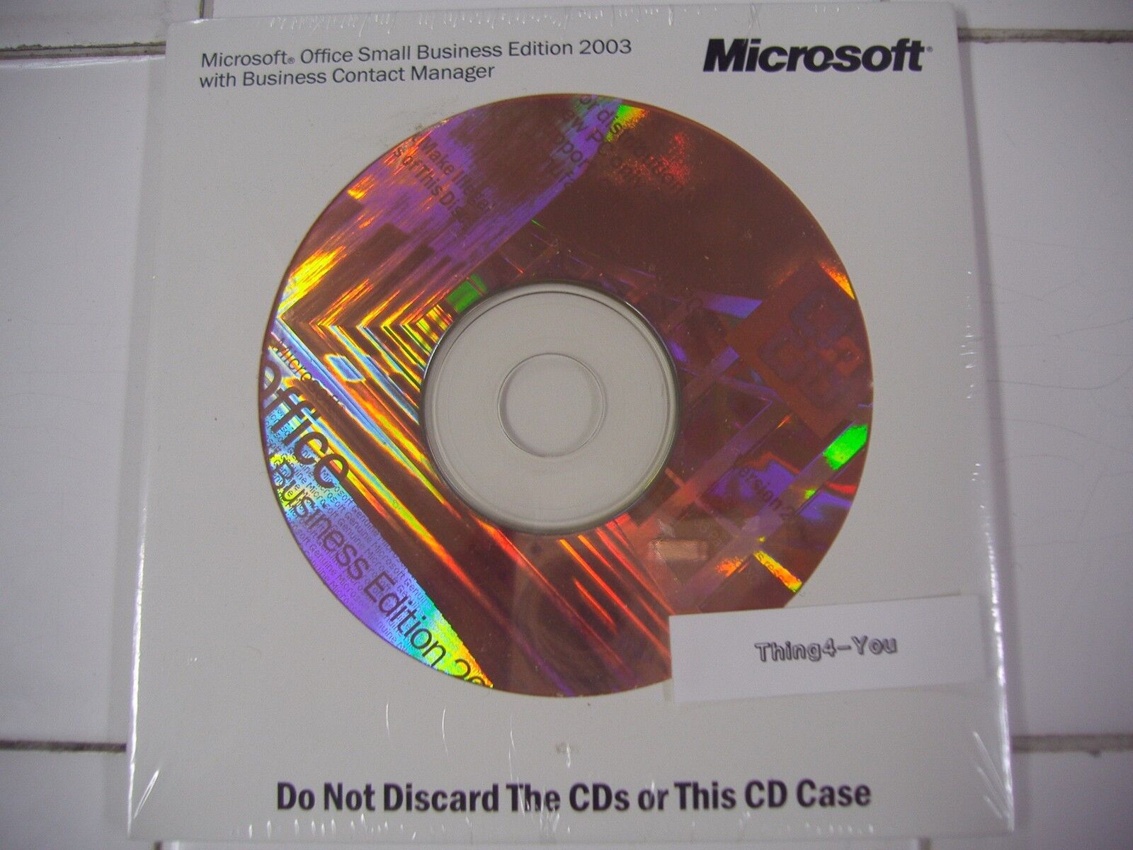 Microsoft Office 2003 SBE with Word/Excel/Outlook/Powerpoint/Publisher =SEALED=