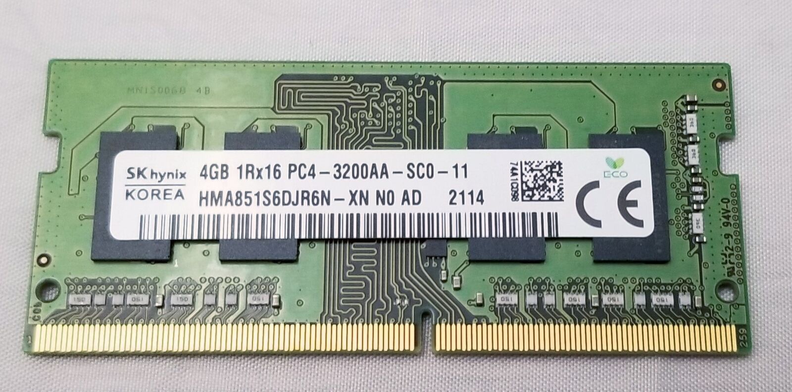 NEW OEM SK Hynix 8GB PC4-3200AA DDR4 SODIMM Memory-HMAA1GS6CJR6N-XN