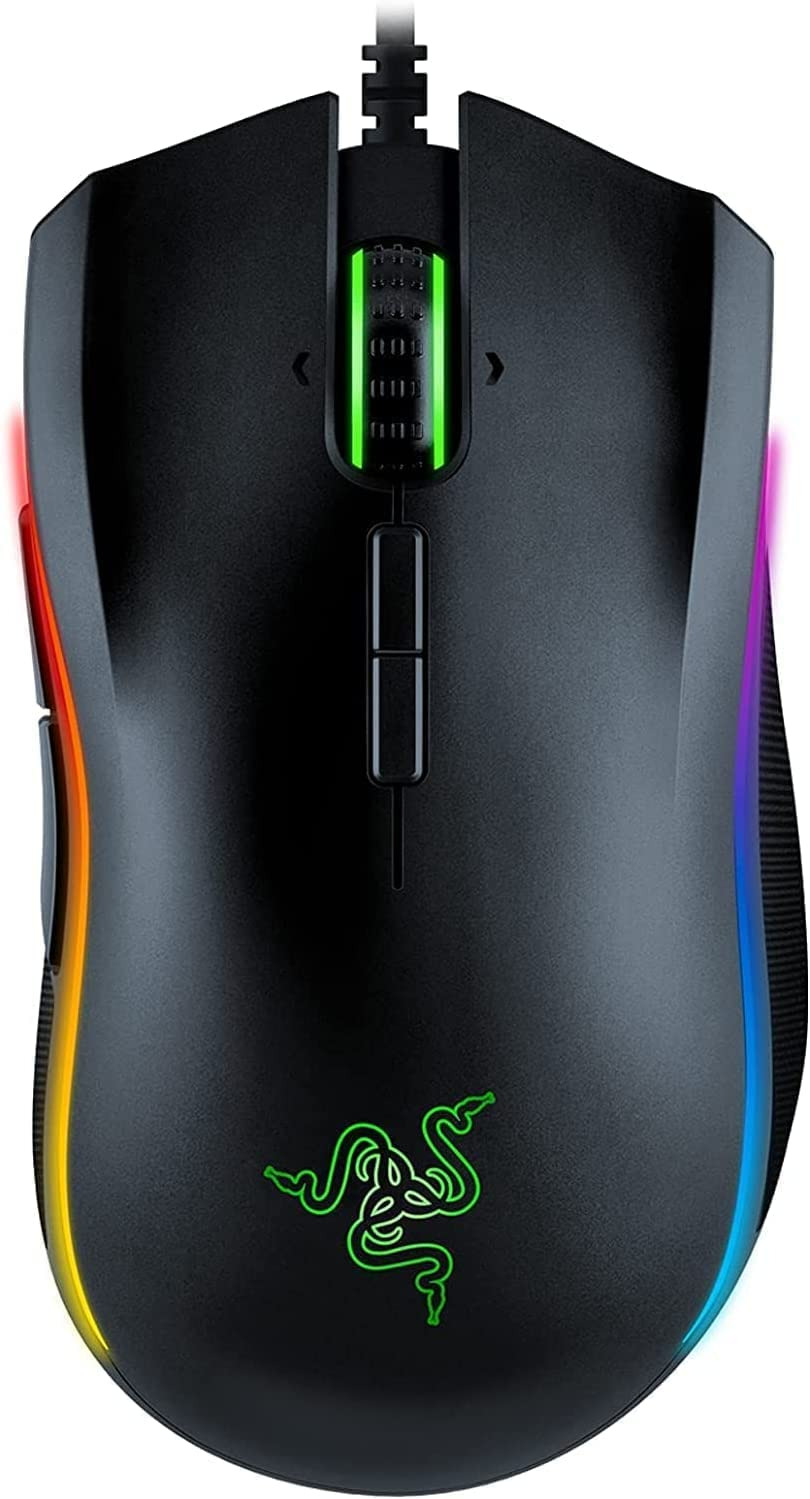 Razer Mamba Elite Wired Gaming Mouse: 16,000 DPI Optical Sensor - Chroma RGB Lig