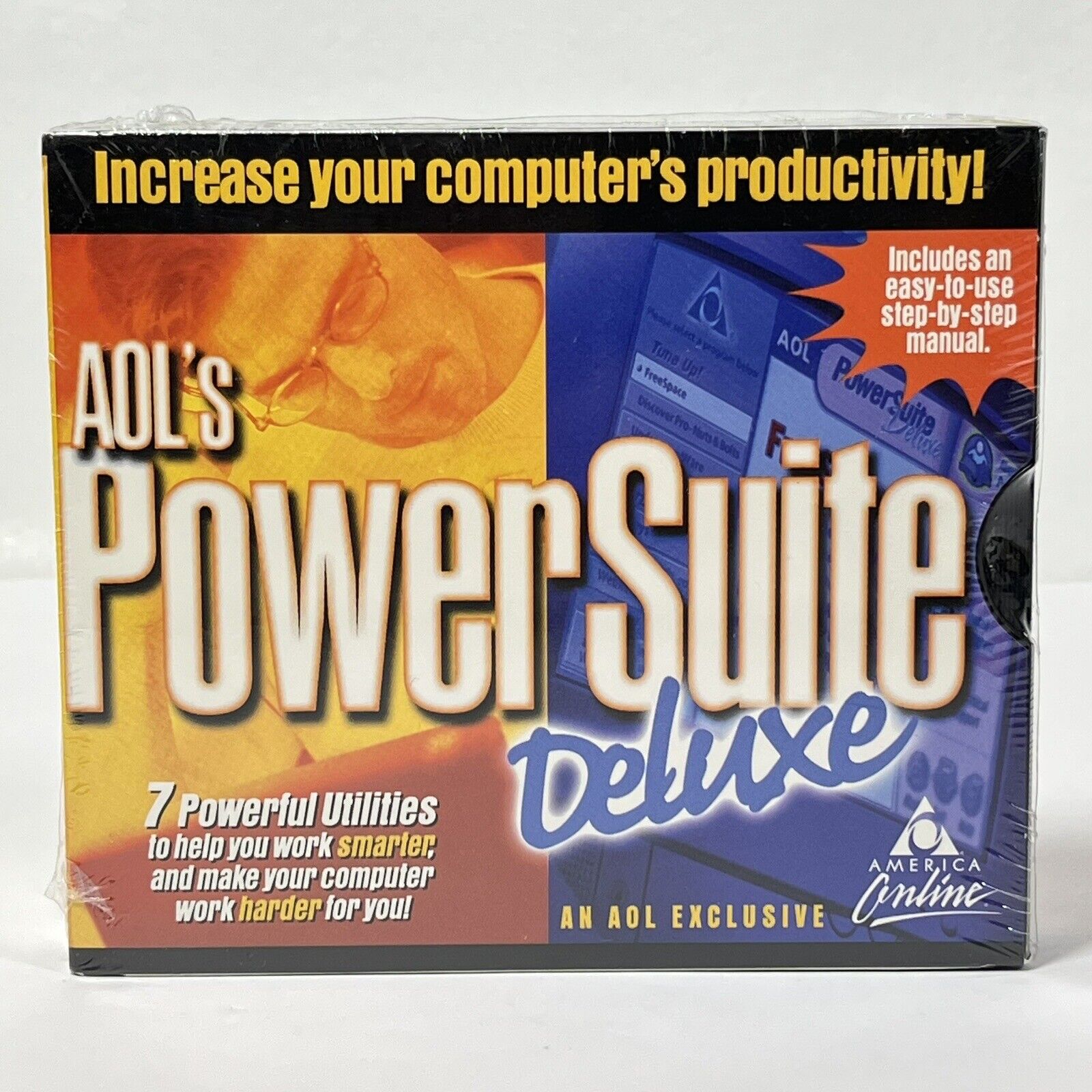 AOL's PowerSuite Deluxe ▪ America Online Windows 95 Vintage 1990s Software