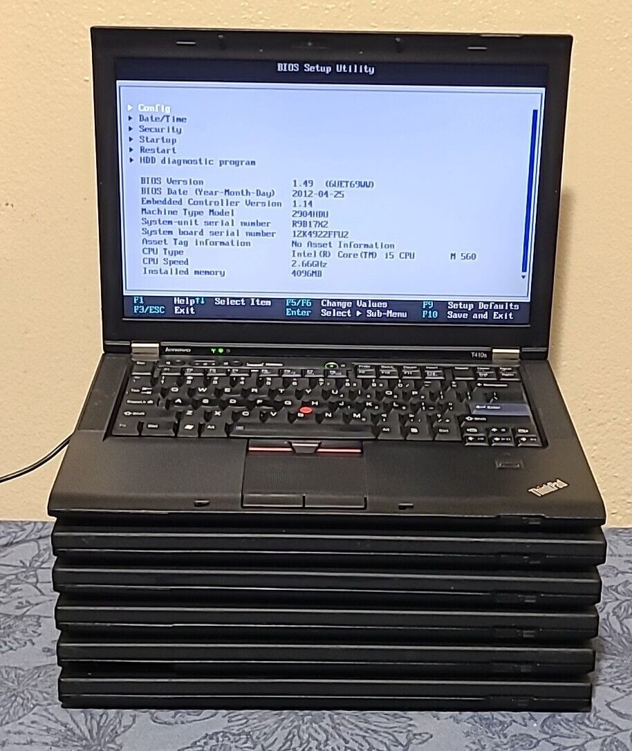 Lot of 6x Nice Lenovo Thinkpad T410s Laptops 14.1\