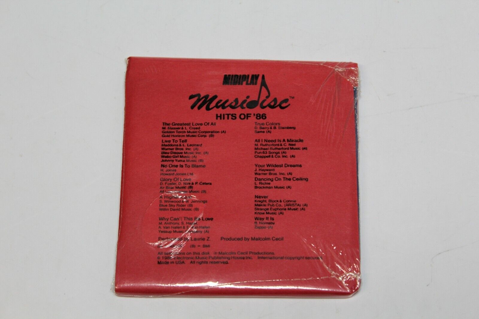 VTG MidiPlay MusicDisc Hits of '86 Vol 1 - 1986 - NEW - Factory Sealed
