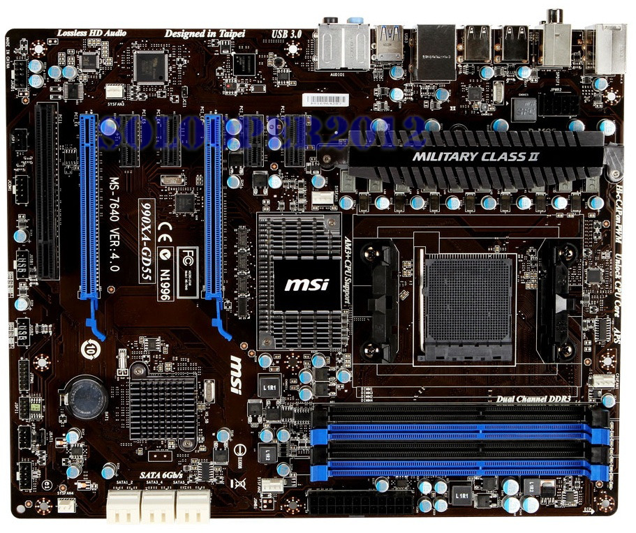 MSI 990XA-GD55 Socket AM3/AM3+ Motherboard AMD 990X DDR3 DIMM USB3.0 ATX