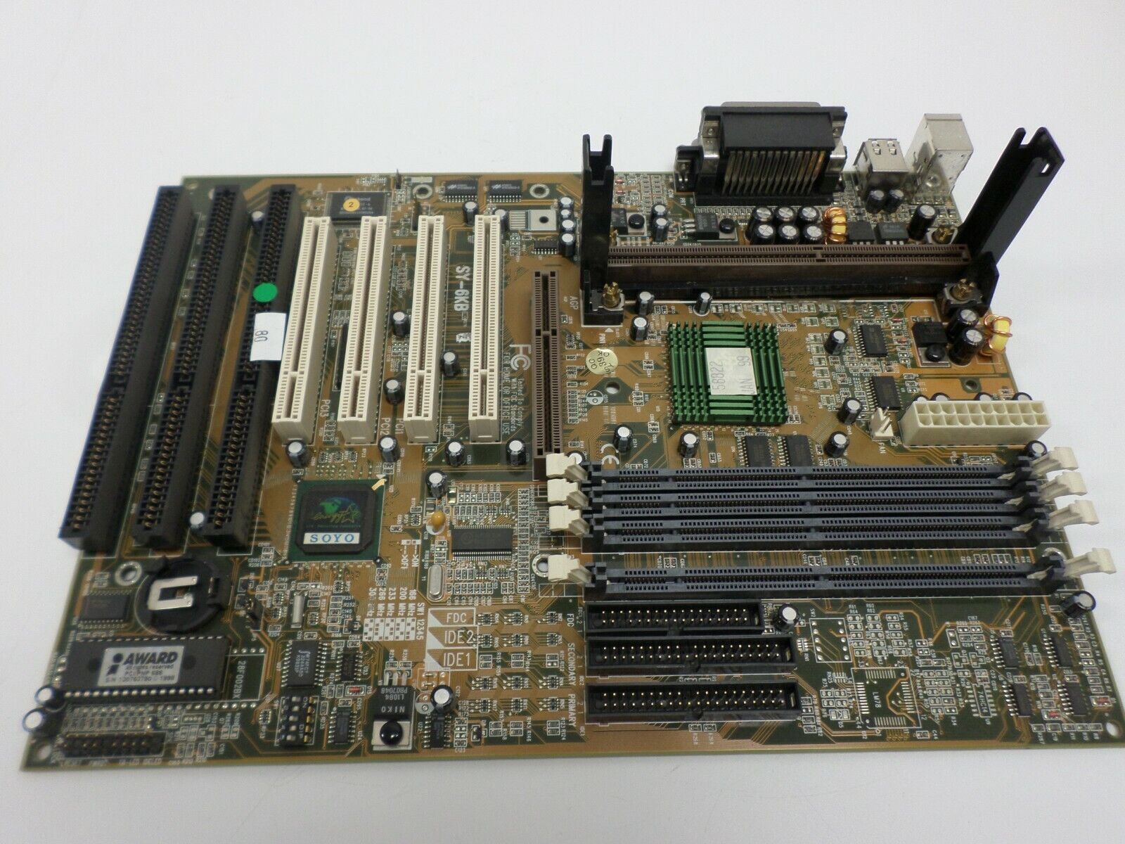 Soyo SY-6KB Intel 440LX Slot1 Vintage Motherboard 