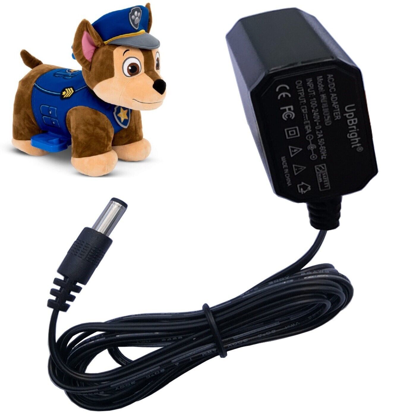 AC Adapter For Nick Jr. PAW Patrol Chase 6V Plush Electric Ride-On Toy Charger