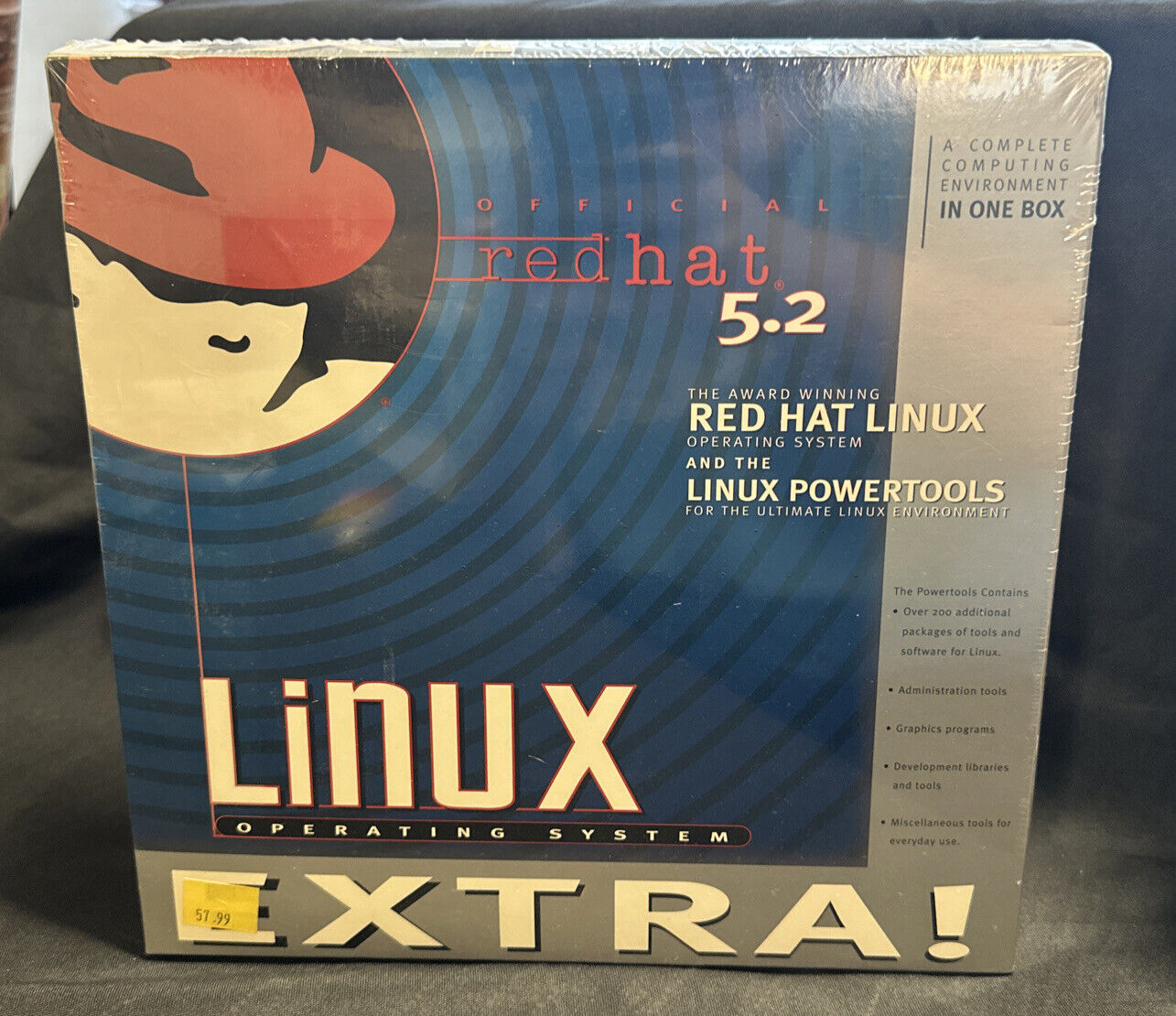 Redhat Linux 5.2 Extra Operating System Big Box Vintage Red Hat Software OS NEW
