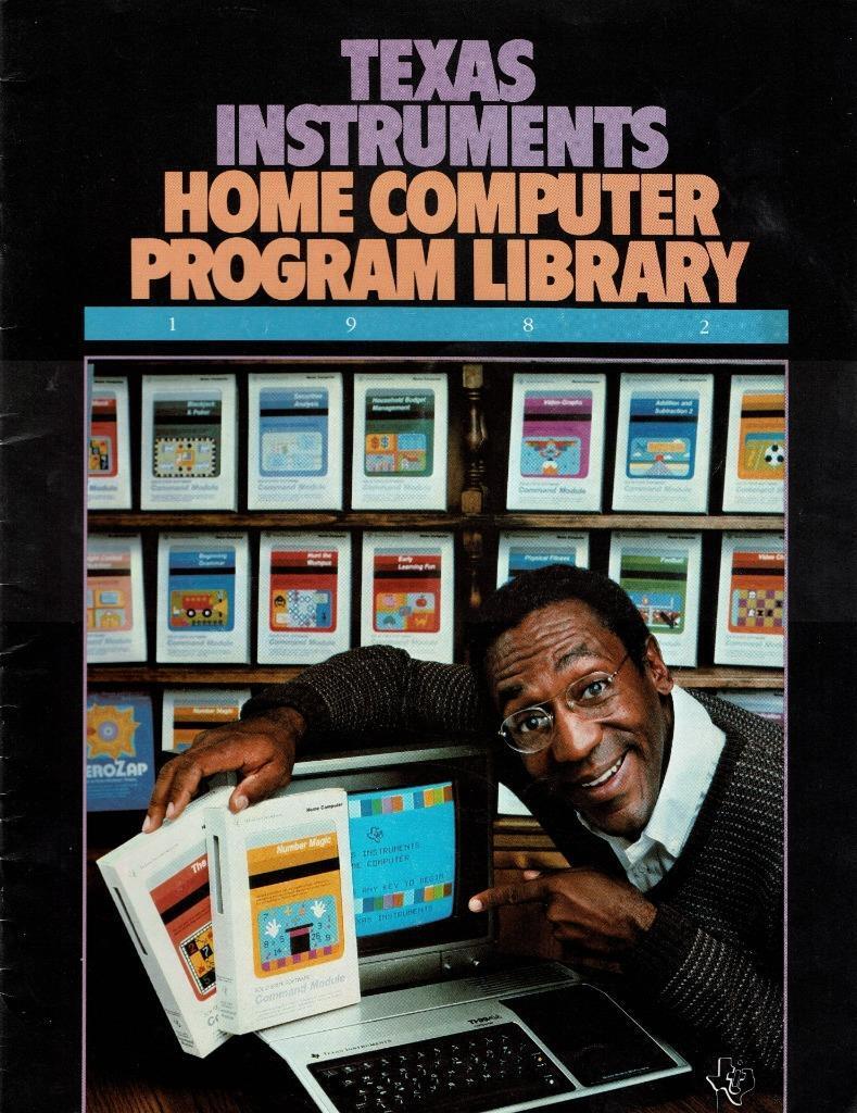 VINTAGE MINT 1982 TI HOME COMPUTER PROGRAM LIBRARY With Bill Cosby
