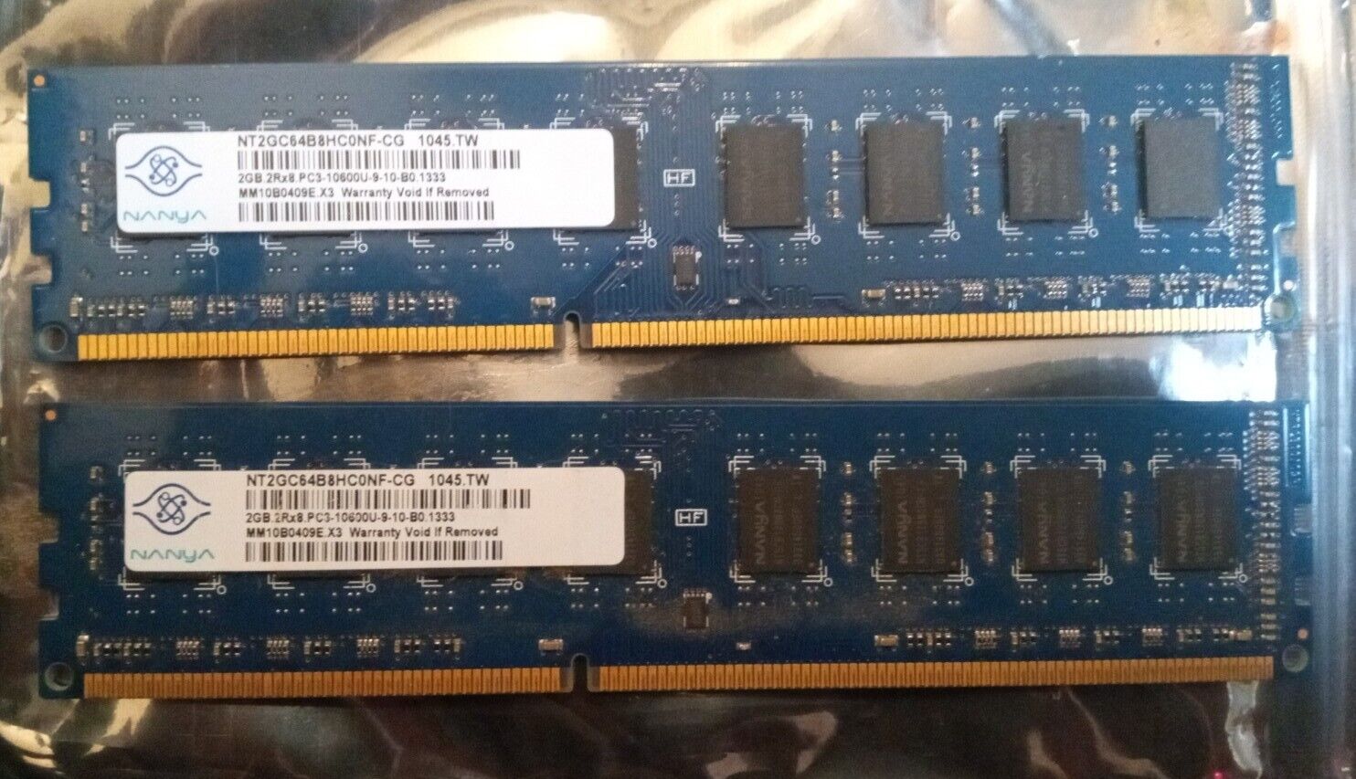 Nanya 4GB (2x2GB) DDR3 1333MHz PC3-10600 (NT2GC64B8HC0NF-CG) Memory (RAM)