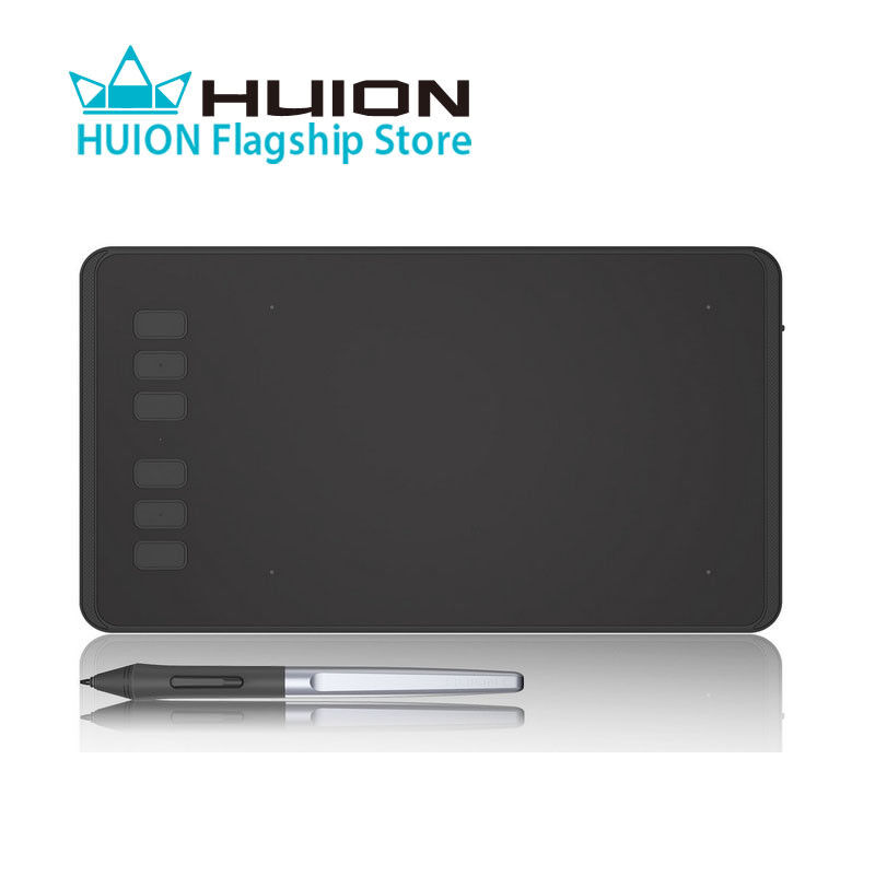 Huion H640P Graphics Drawing Tablet Battery-free Stylus 8192 Pen Pressure OTG