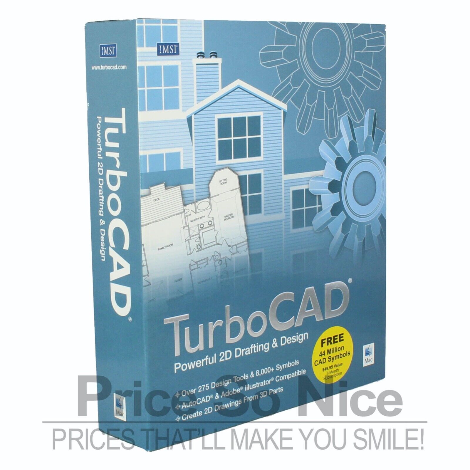 TurboCAD 2D v12 Mac Powerful 2D Drafting & Design Retail Box