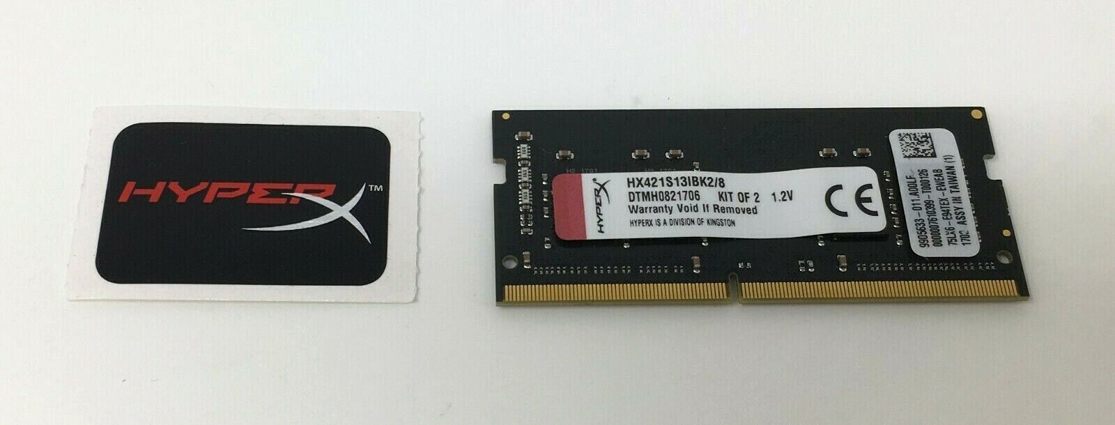Kingston 4 GB 2133MHz DDR4-2133/PC4-1700 SO-DIMM CL13 HyperX Impact KVR13S9K2/8