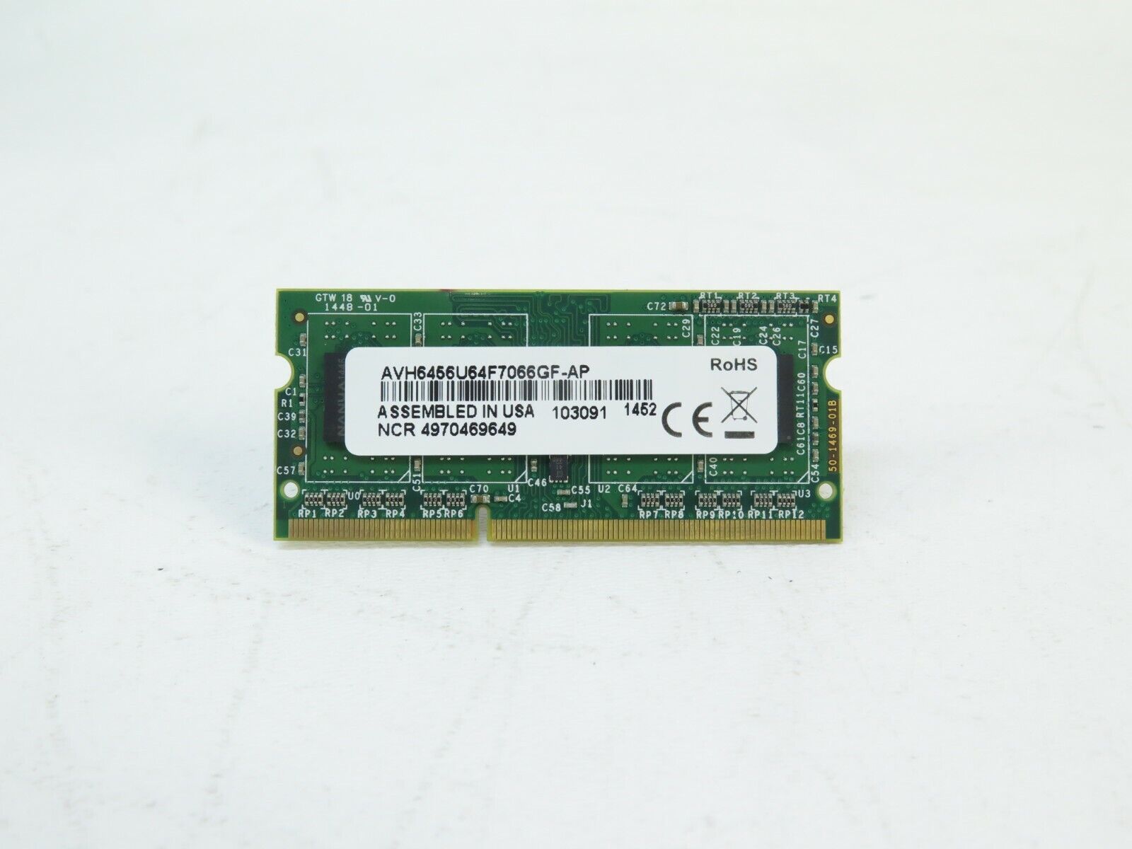 NCR Avant Tech 1 x 2GB - SODIMM DDR3 MEMORY AVH6456U64F7066GF-AP PC3-1066 
