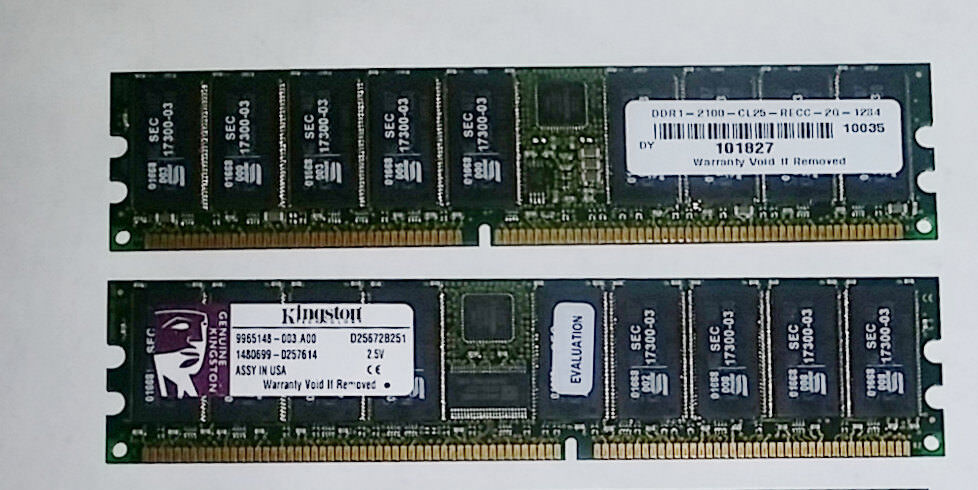 2GB module, PC2100 266Mhz DDR1 Server RAM
