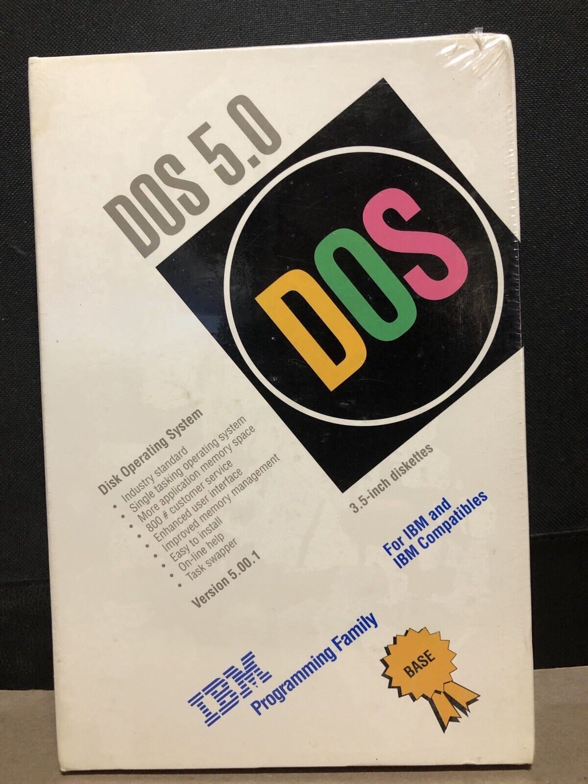 Vintage IBM DOS 5.0 on 3.5\