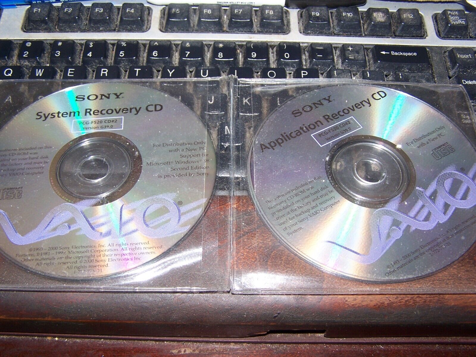 Sony VAIO Recovery CD\'s