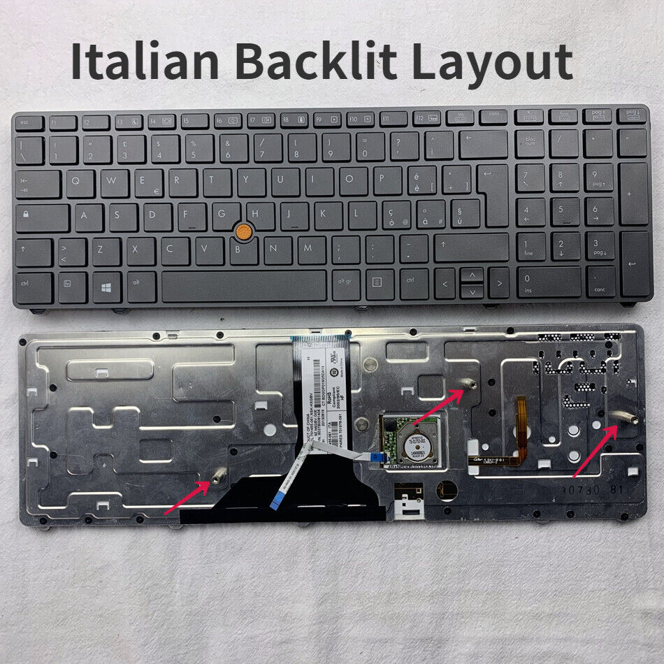 Laptop Keyboard For Hp Elitebook 8760w 8770w With Point LA CH IT Layout