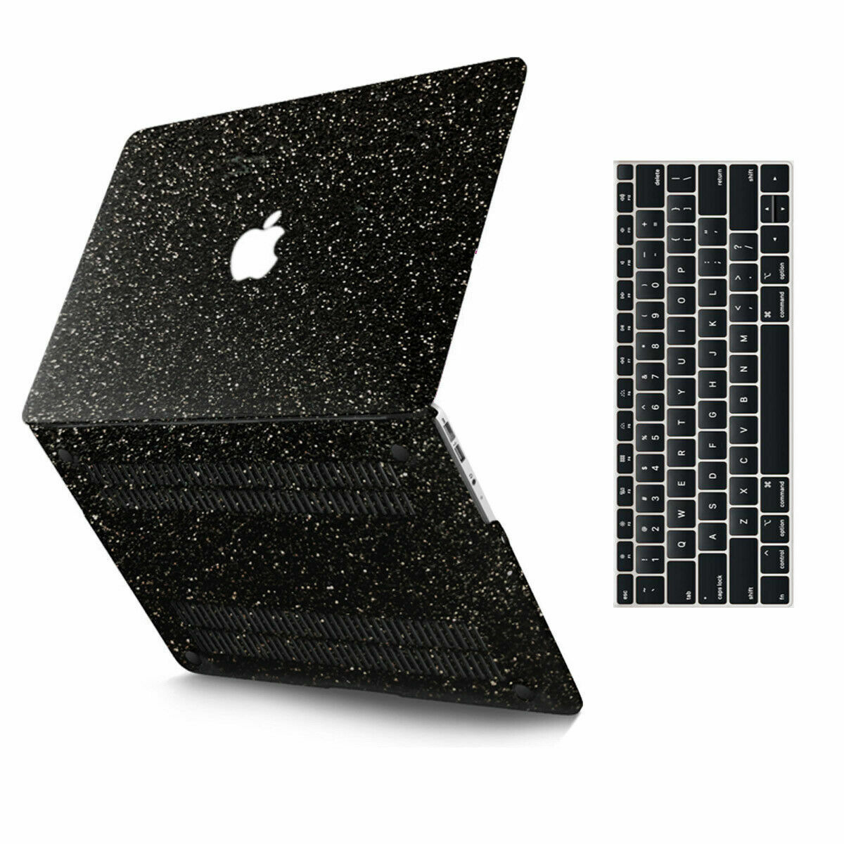 2021 Bling Sparkly Shinny Glitter Rubberized Hard Case Cover For Macbook Pro/Air